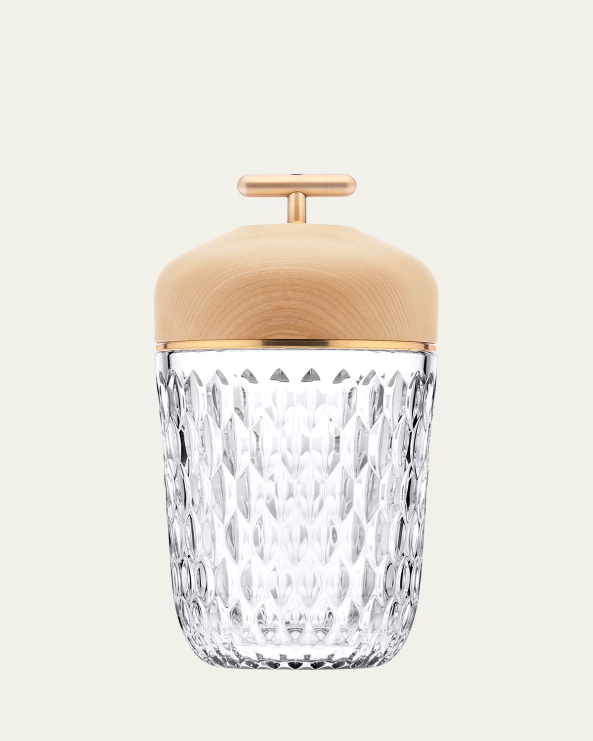 Saint Louis Crystal Folia Clear Woodbrushed Brass Finish Portable Lamp | Thumbnail 4 Saint Louis Crystal Folia Clear Woodbrushed Brass Finish Portable Lamp | Thumbnail 4