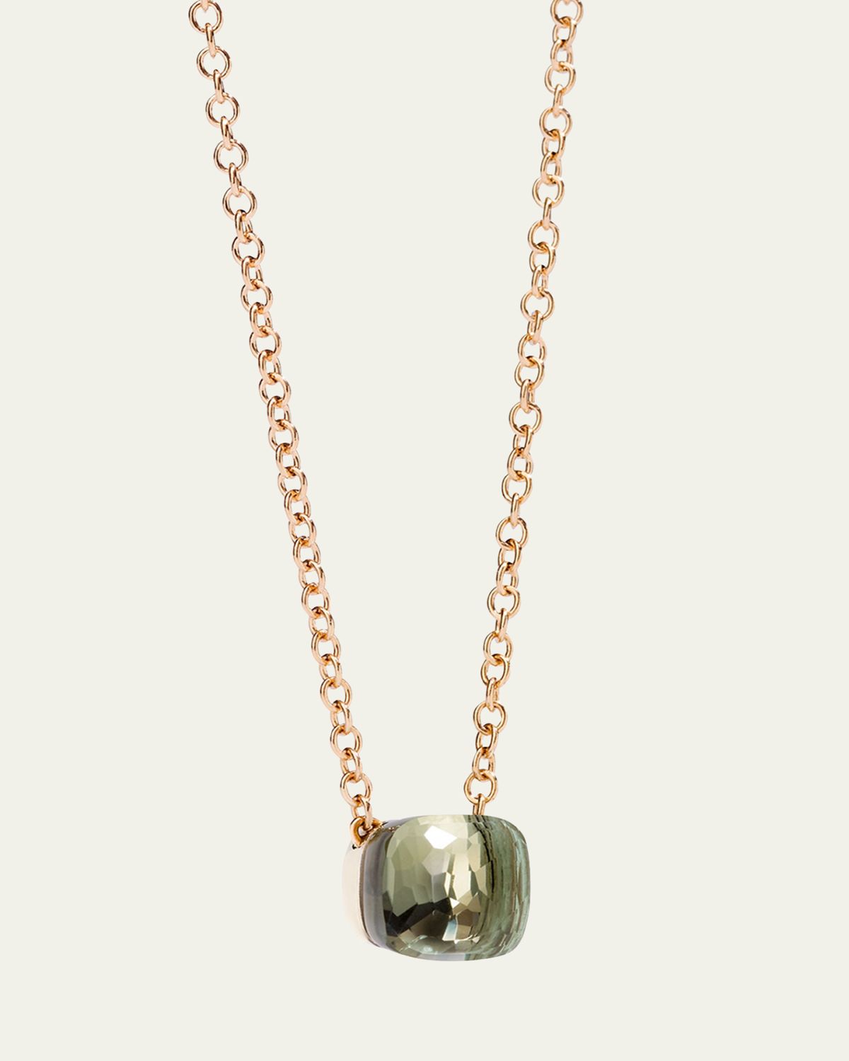 Pomellato Nudo 18k Gold Prasiolite Pendant Necklace