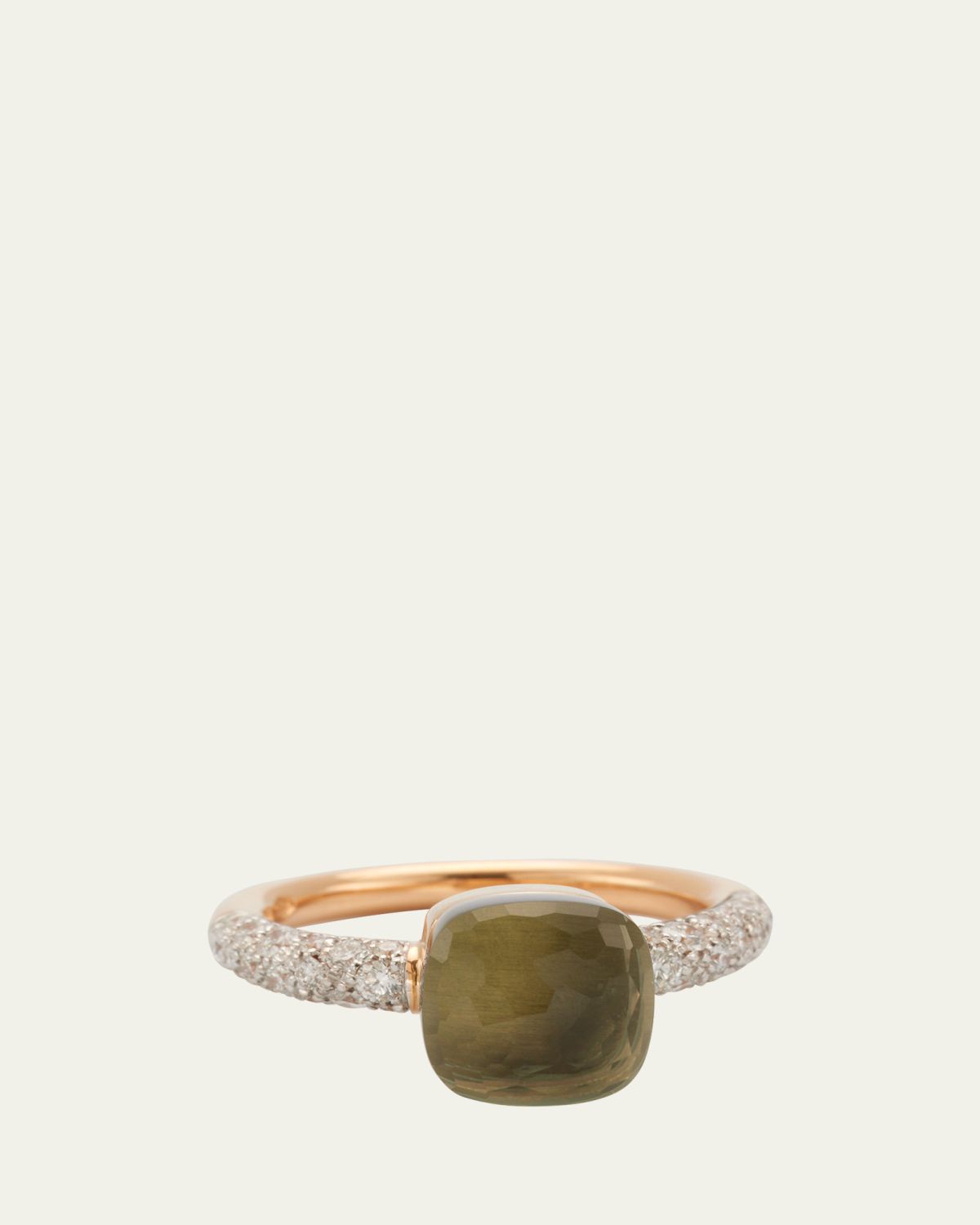 Pomellato Nudo Petit 18K Gold Ring with Prasiolite