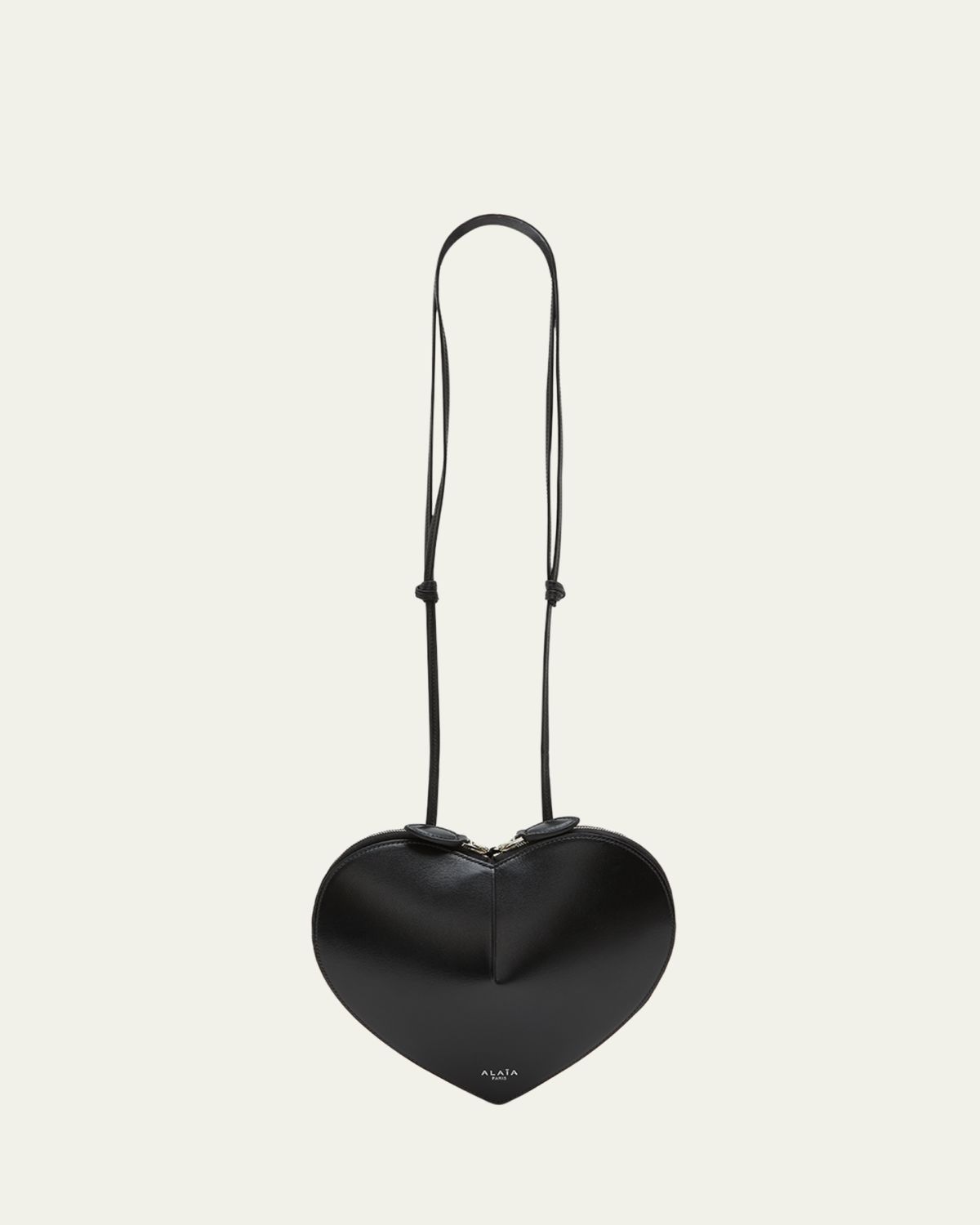 ALAIA Le Coeur Crossbody Bag in Lux Leather