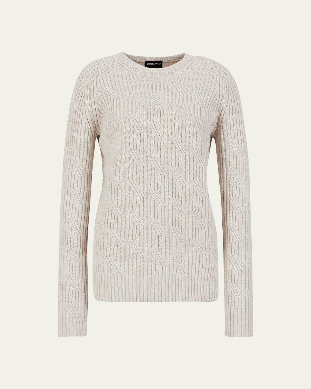 Giorgio Armani Alashan Ribbed Cashmere Sweater | Thumbnail 3 Giorgio Armani Alashan Ribbed Cashmere Sweater | Thumbnail 3