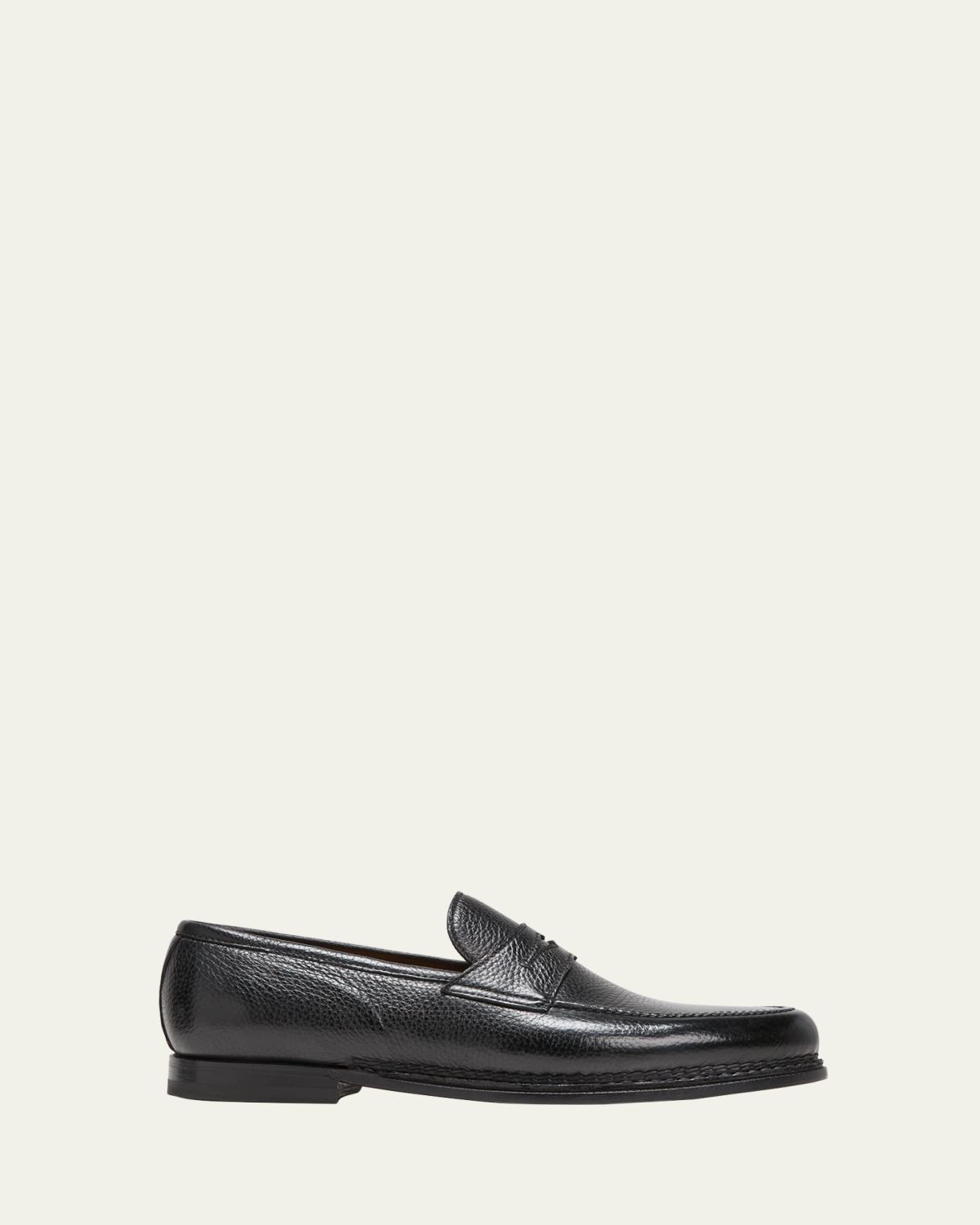 Bontoni Men's Savarese II Deerskin Penny Loafers | Thumbnail 6