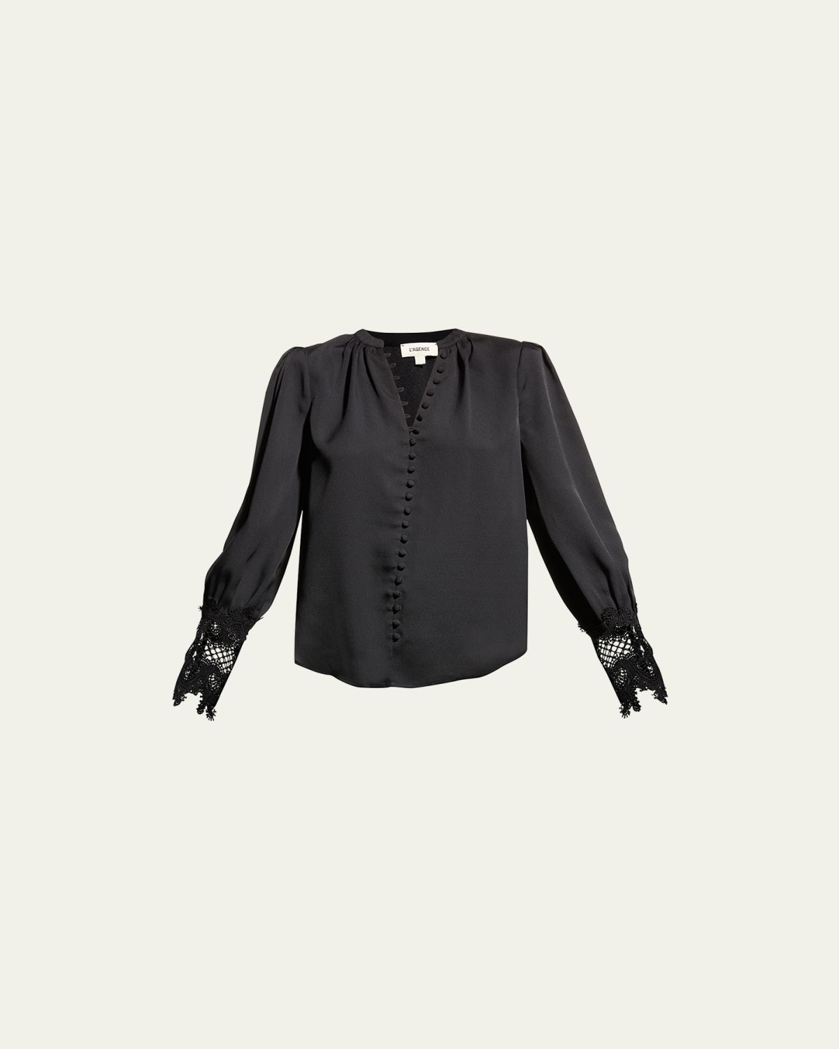 L'Agence Ava Lace-Cuff Blouse | Thumbnail 6