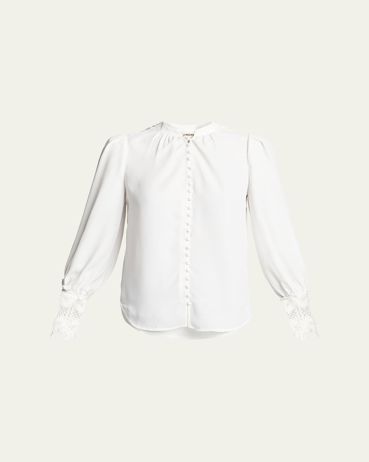 L'Agence Ava Lace-Cuff Blouse | Thumbnail 6