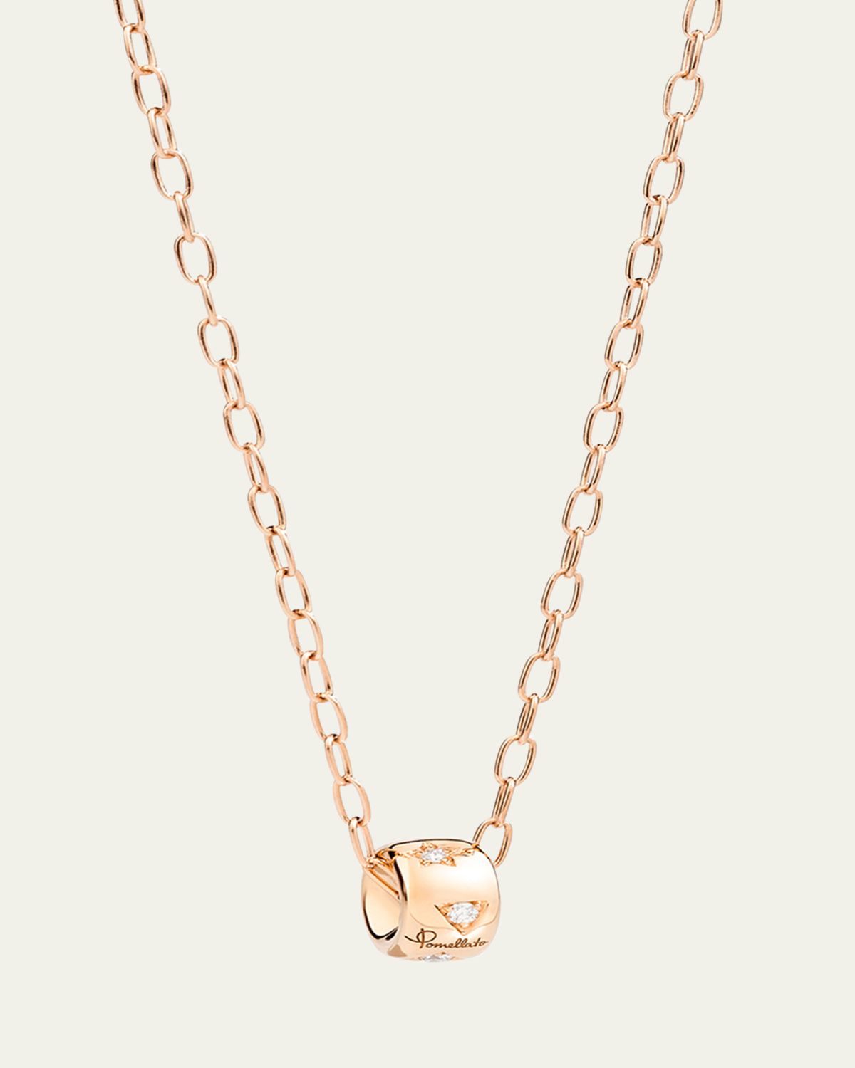 Pomellato Iconica 18K Rose Gold Diamond Pendant Necklace