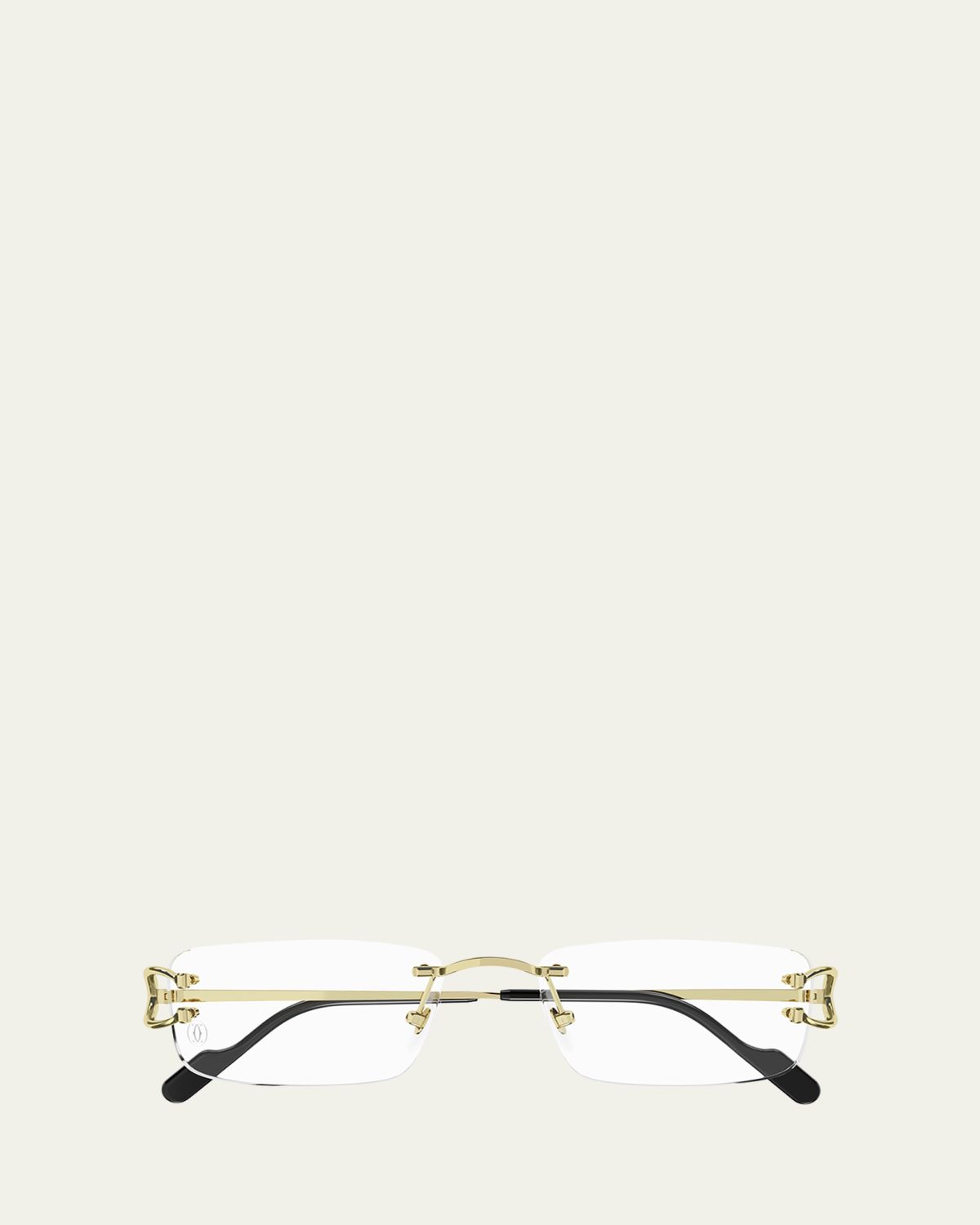 Cartier Men's Rimless Metal Optical Glasses
