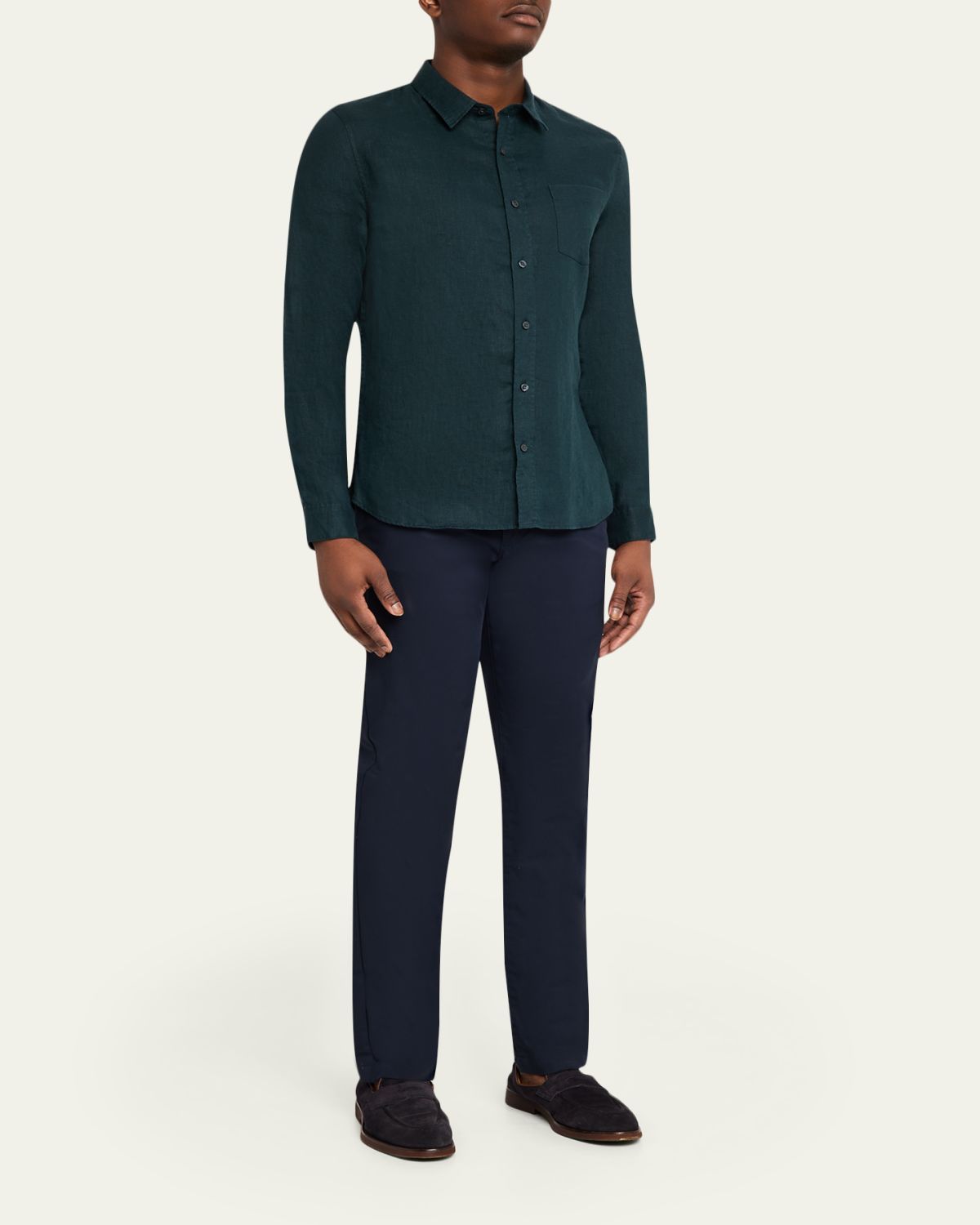 Vince Men's Linen Sport Shirt | Thumbnail 2 Vince Men's Linen Sport Shirt | Thumbnail 2
