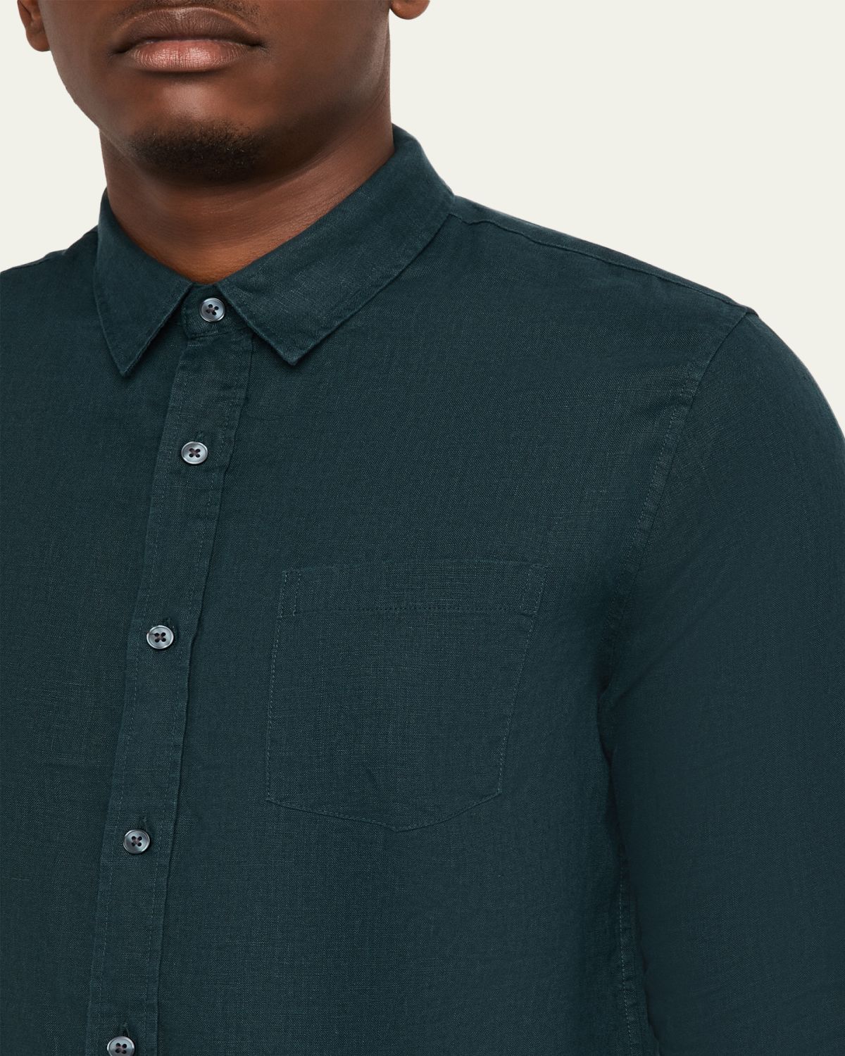 Vince Men's Linen Sport Shirt | Thumbnail 5 Vince Men's Linen Sport Shirt | Thumbnail 5