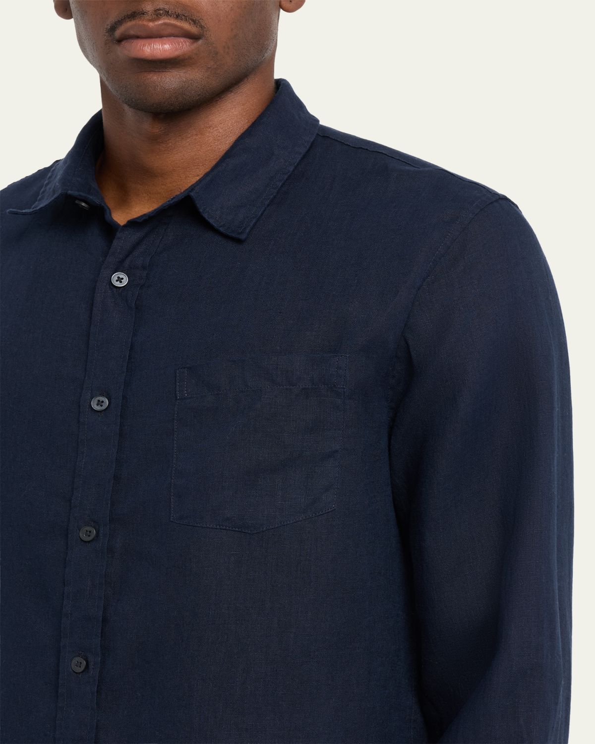 Vince Men's Linen Sport Shirt | Thumbnail 9 Vince Men's Linen Sport Shirt | Thumbnail 9