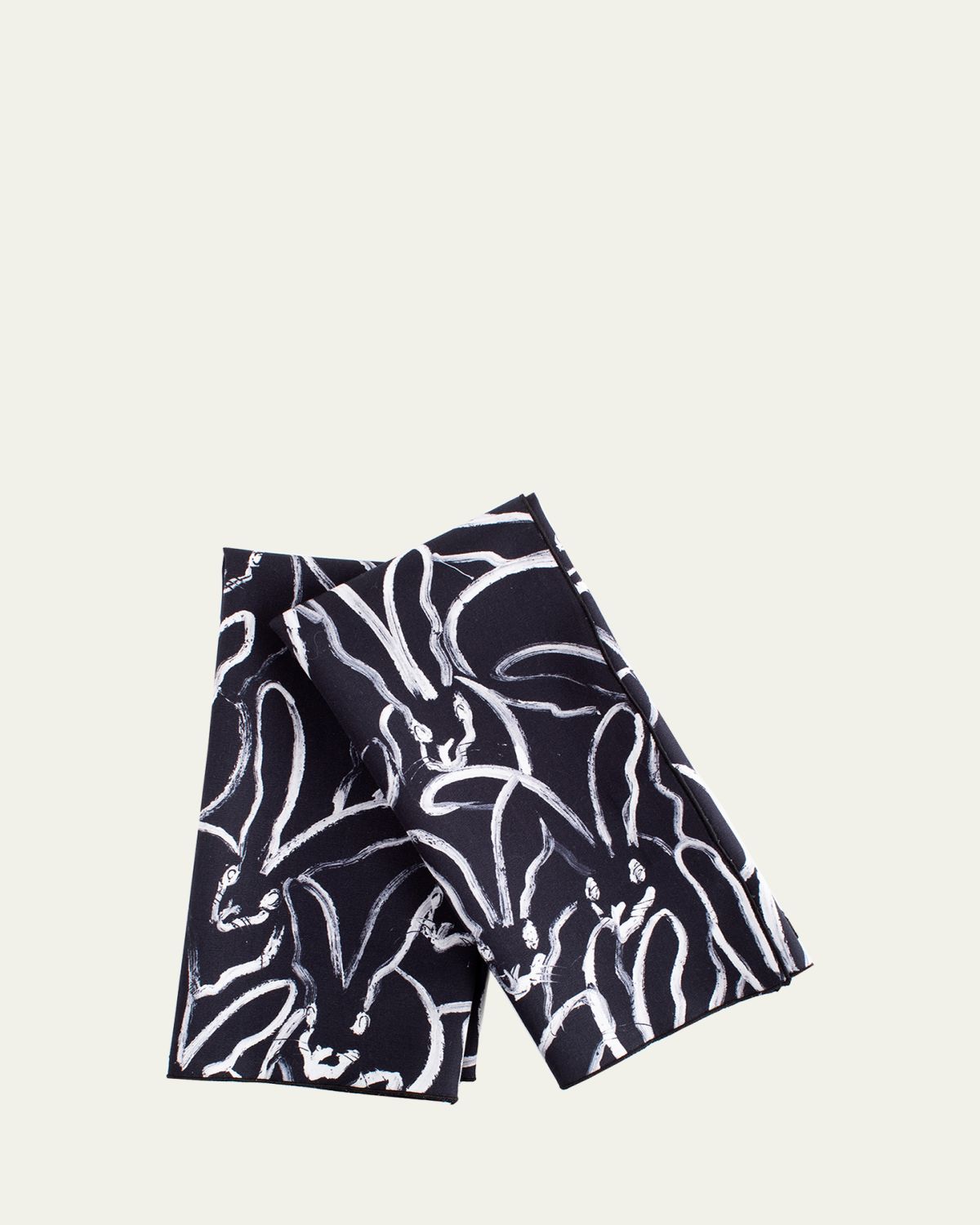 Hunt Slonem Rabbit Run Cotton Dinner Napkin