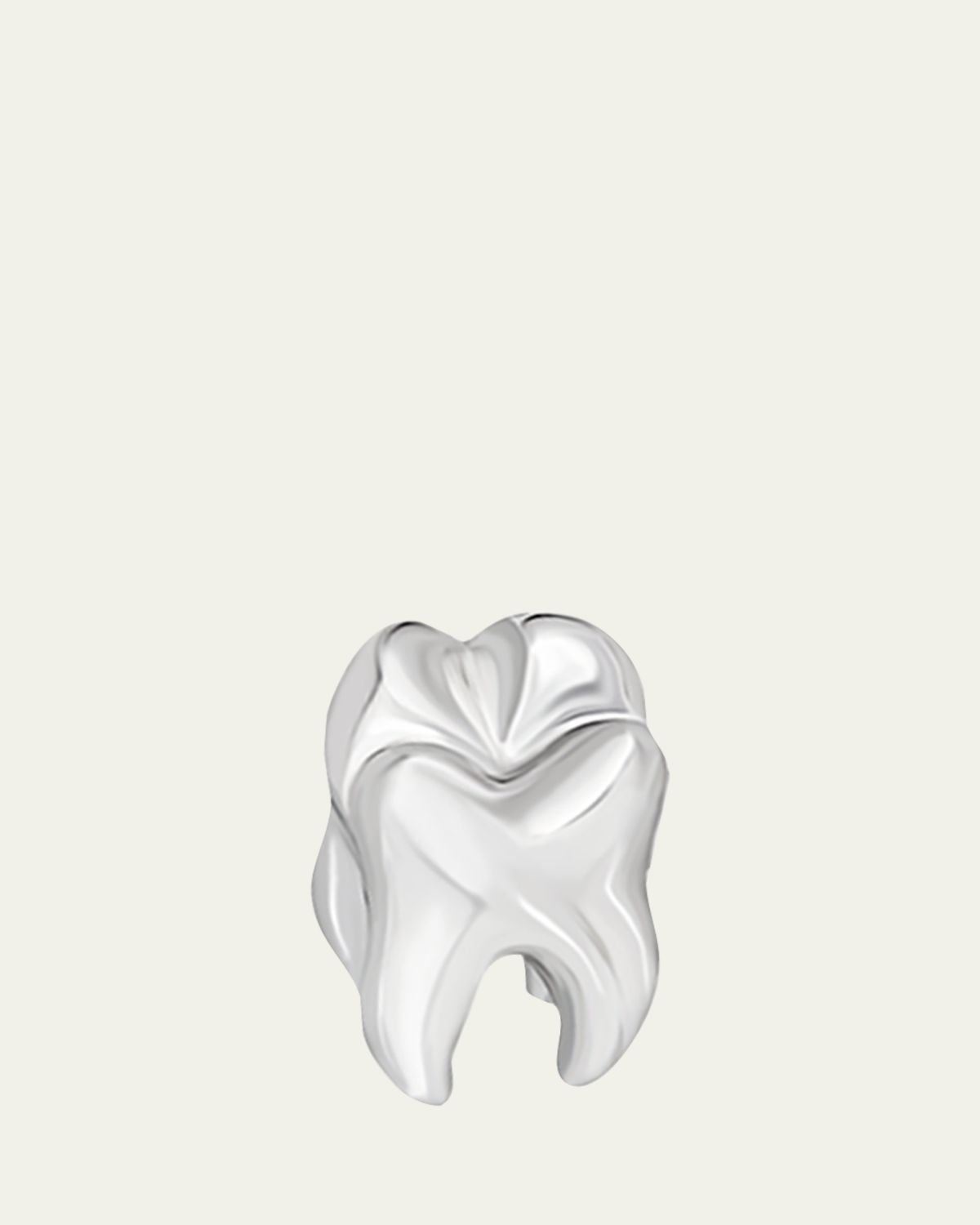 Fils Unique Men's Sterling Silver Golden Tooth Cufflinks