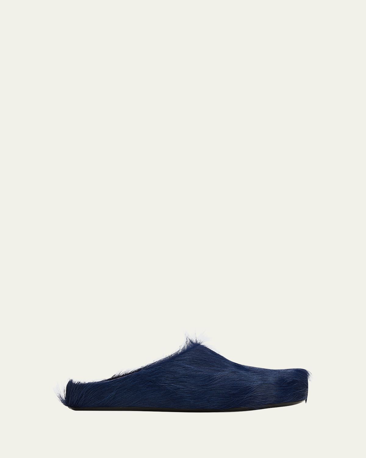 Marni Men 's Fussbett Calf Hair Sabot Mules