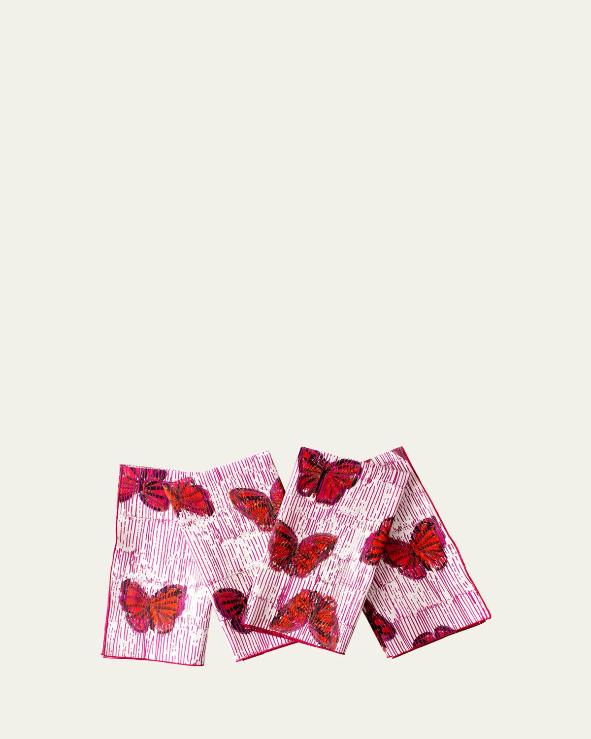 Hunt Slonem Pretty in Pink Cotton Dinner Napkin | Thumbnail 3 Hunt Slonem Pretty in Pink Cotton Dinner Napkin | Thumbnail 3