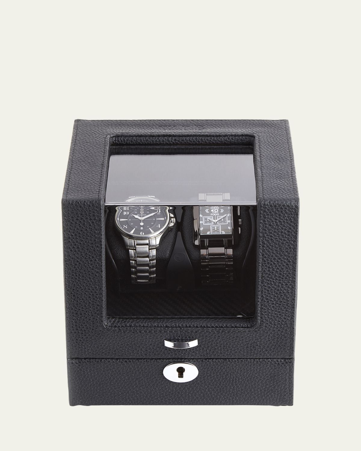 ROYCE New York Personalized Leather Double Watch Winder