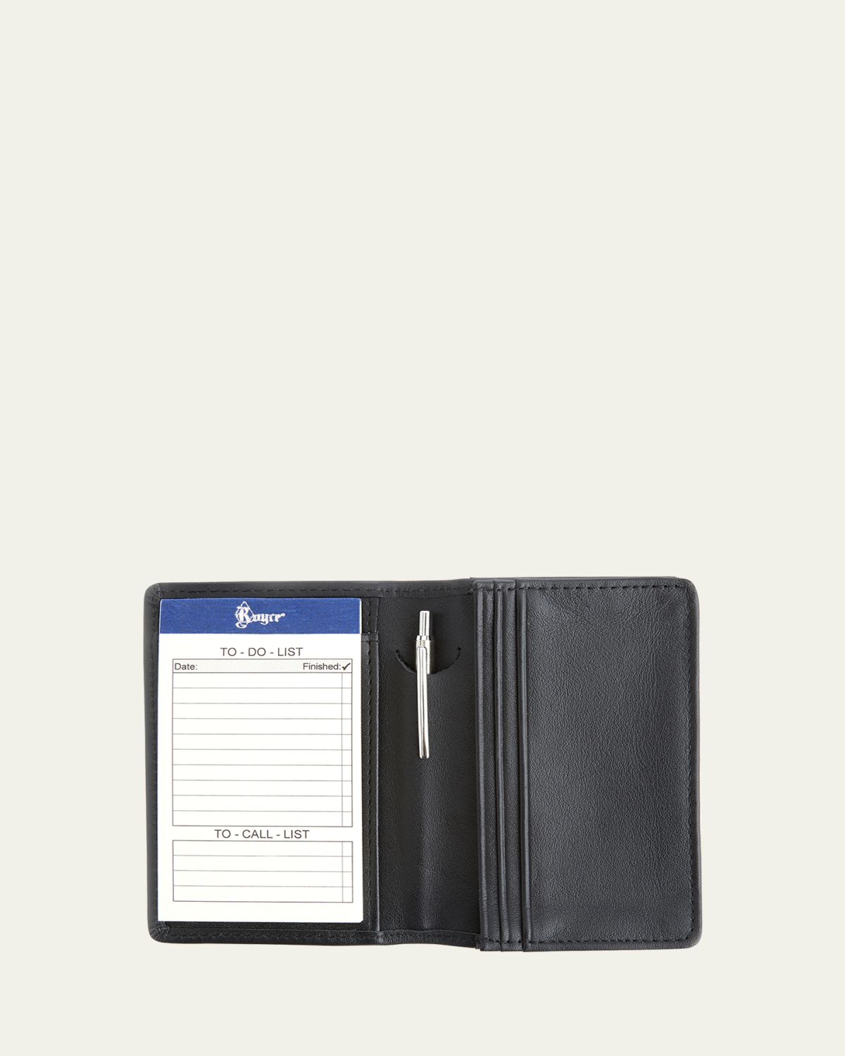 ROYCE New York Personalized Leather Notepad Organizer Wallet