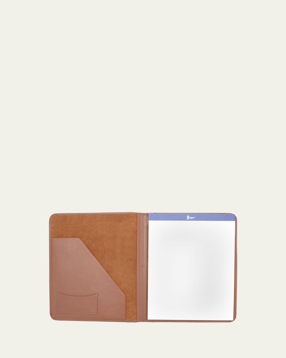 ROYCE New York Personalized Suede Lined Leather Writing Portfolio