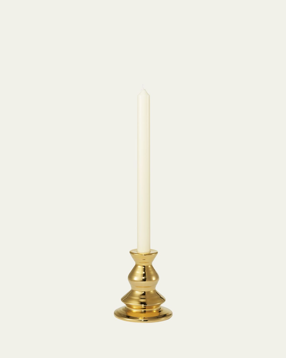 AERIN Allette 4.6" Medium Candleholder, Gold