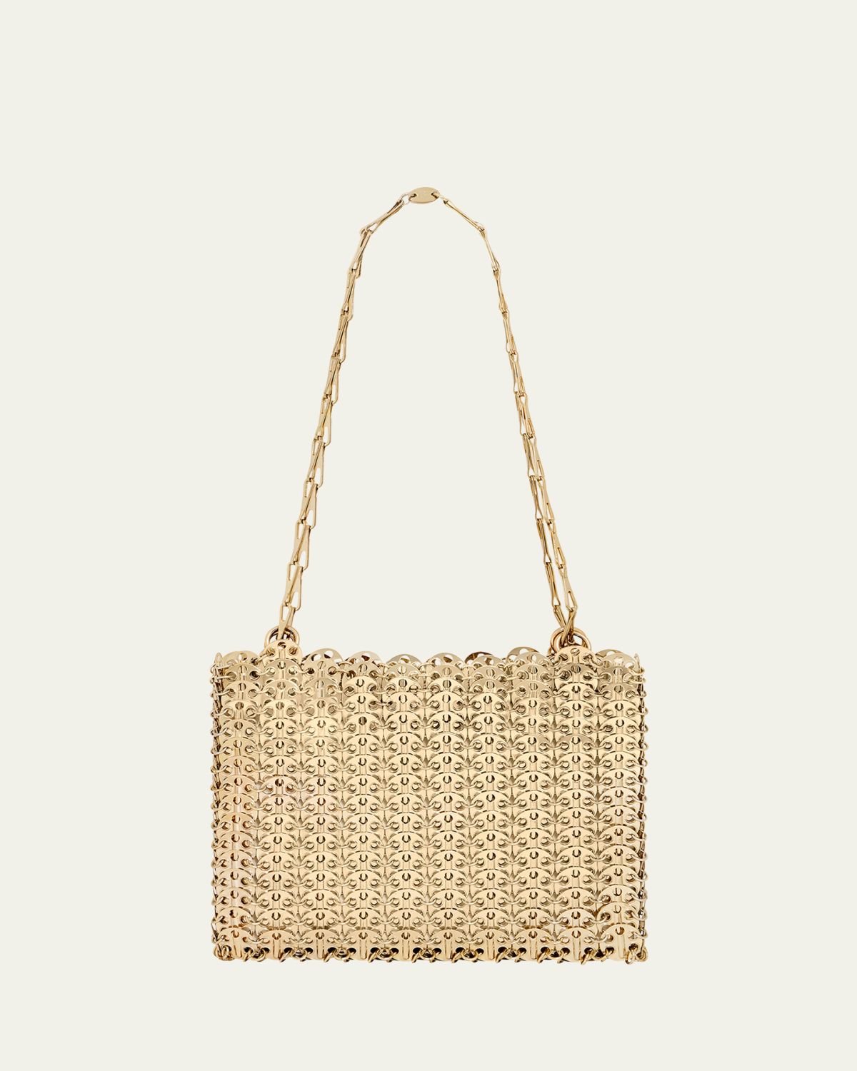 Rabanne 1969 Allover Disc Brass Shoulder Bag