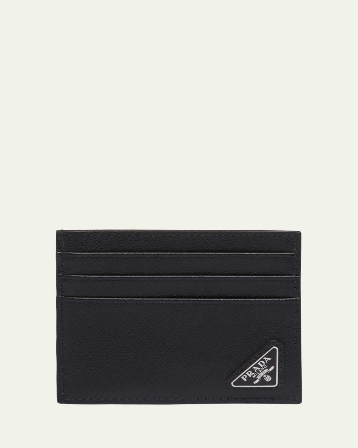 Prada Men's Saffiano Leather Logo Card Case