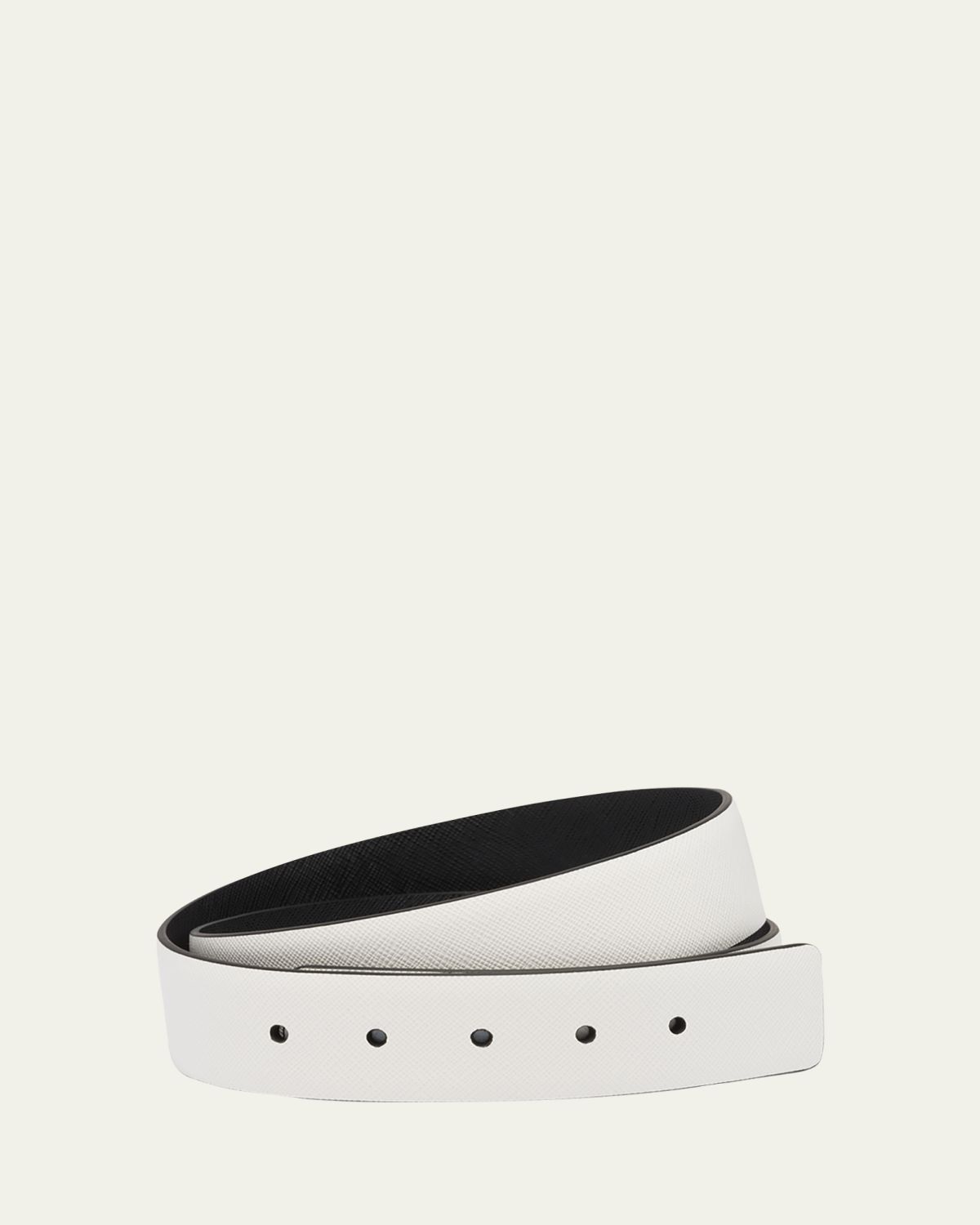 Prada Men's Reversible Saffiano Leather Belt Strap