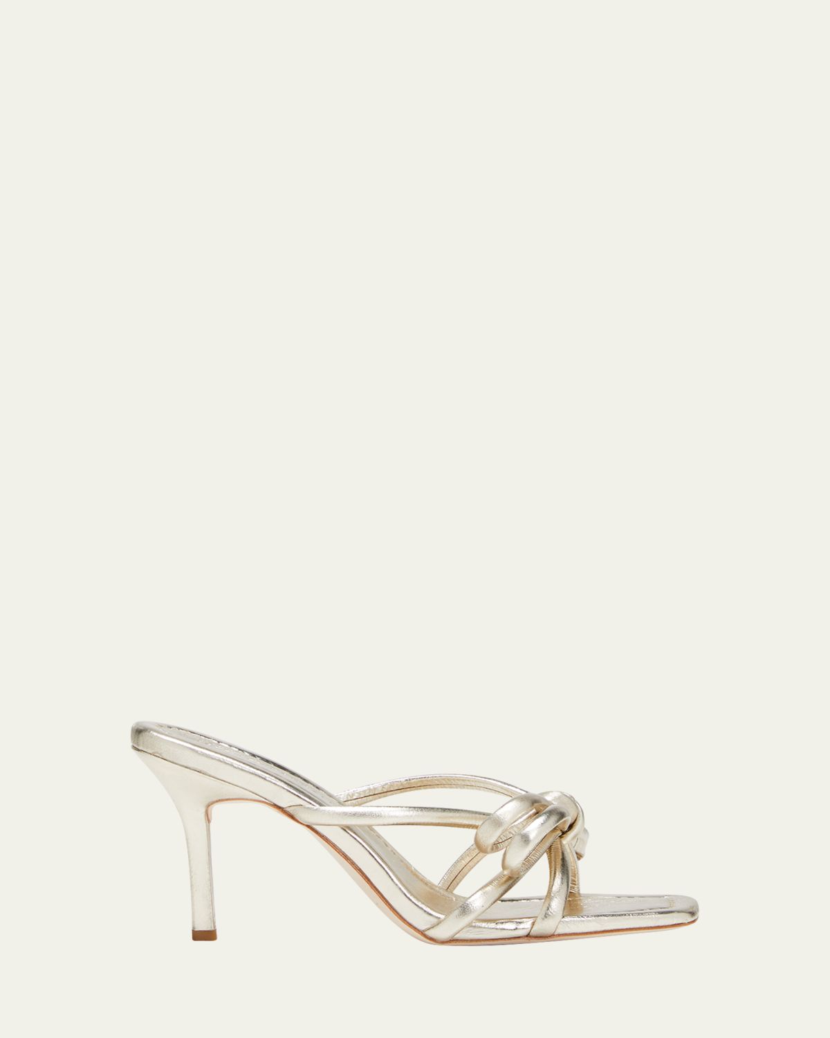 Loeffler Randall Margi Metallic Bow Stiletto Slide Sandals | Thumbnail 6
