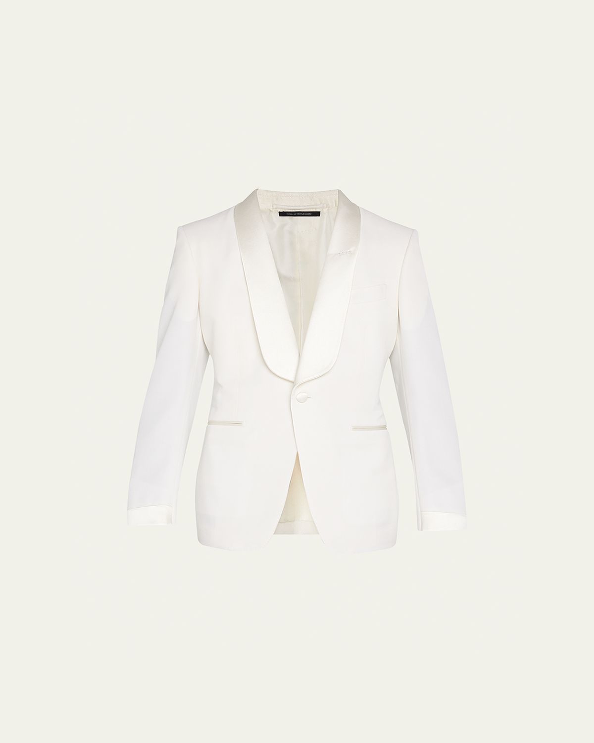TOM FORD Men's Grain de Poudre Shawl Dinner Jacket | Thumbnail 6 TOM FORD Men's Grain de Poudre Shawl Dinner Jacket | Thumbnail 6