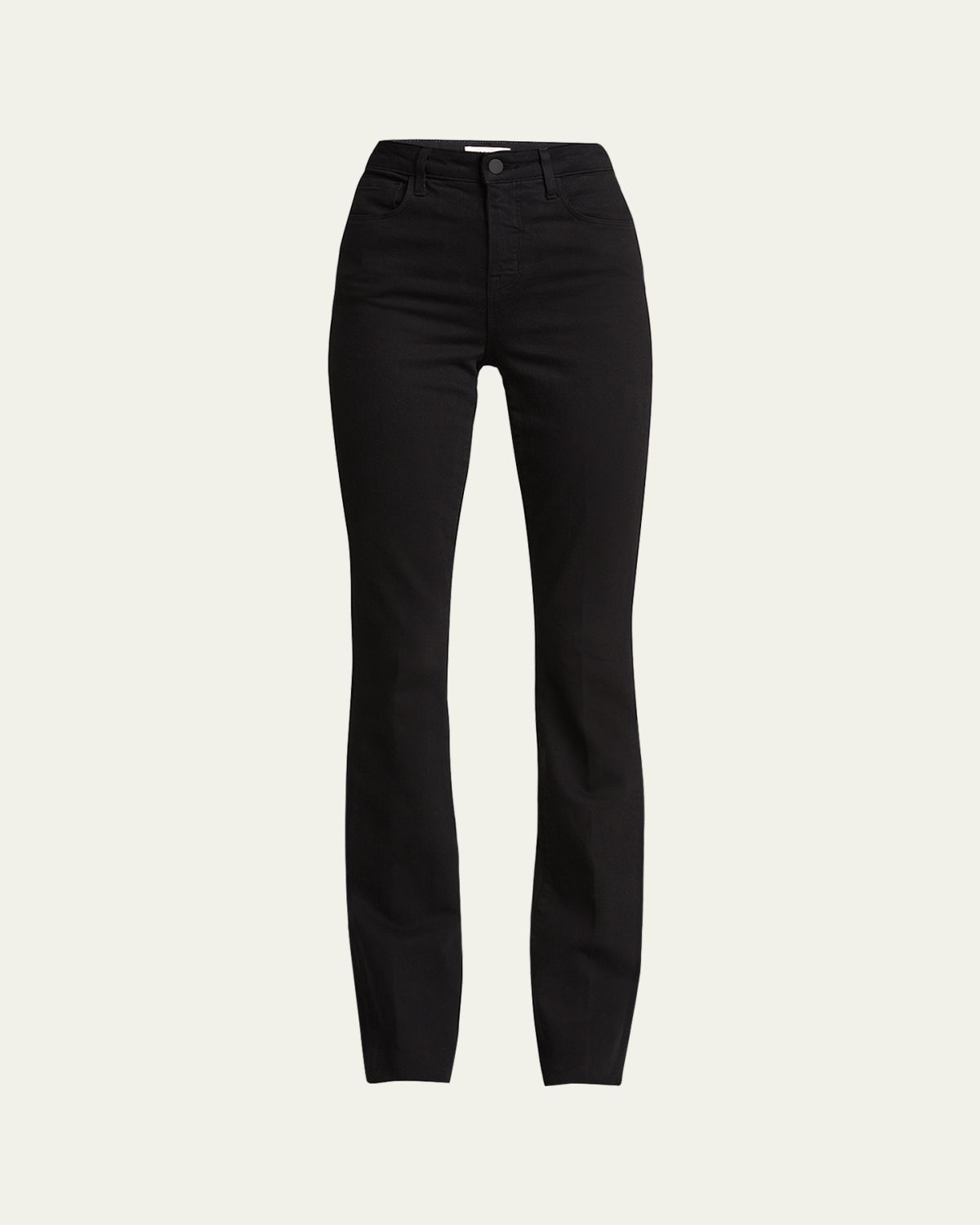L'Agence Ruth High-Rise Straight Jeans w/ Raw Hem | Thumbnail 6