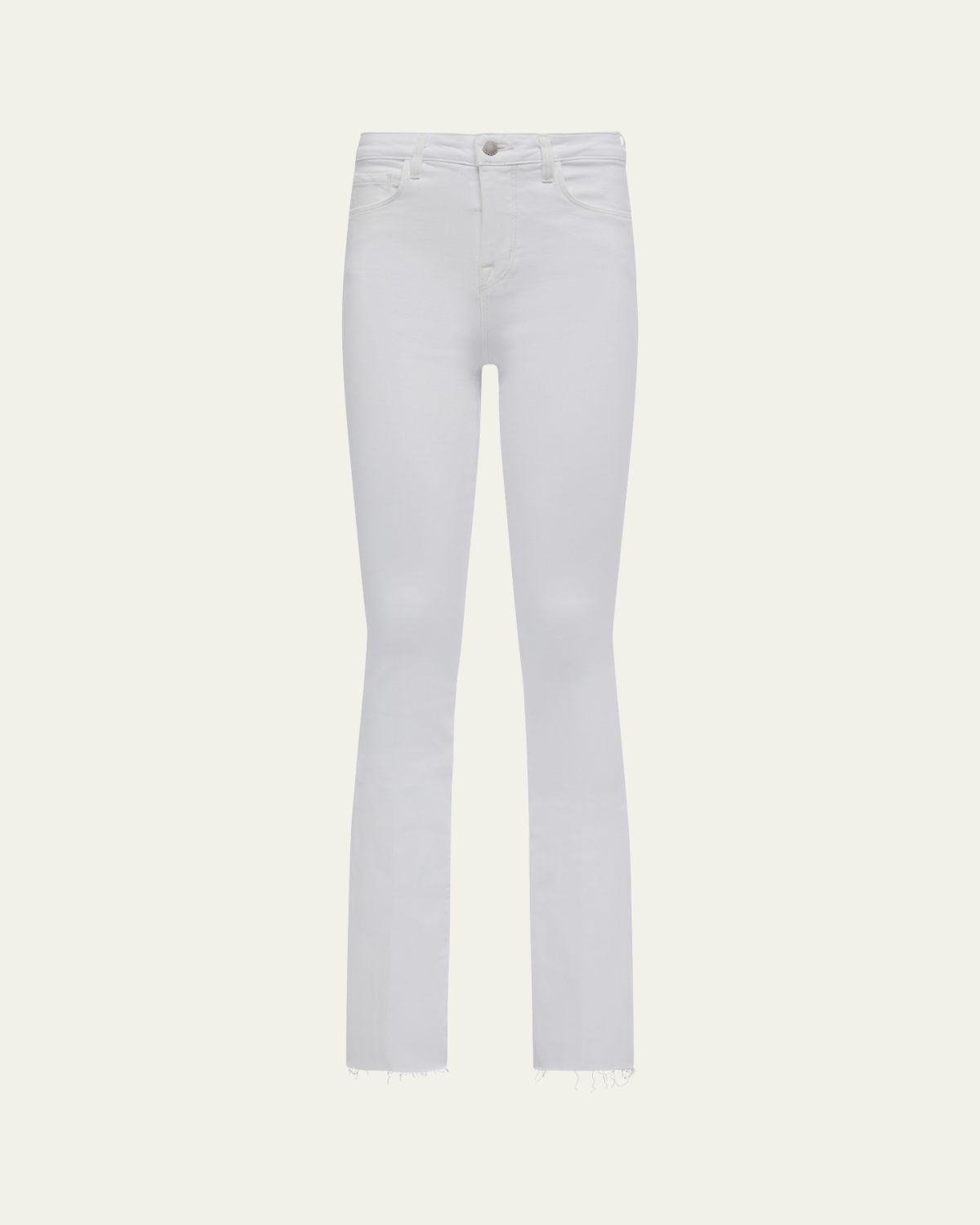 L'Agence Ruth High-Rise Straight Jeans w/ Raw Hem | Thumbnail 6