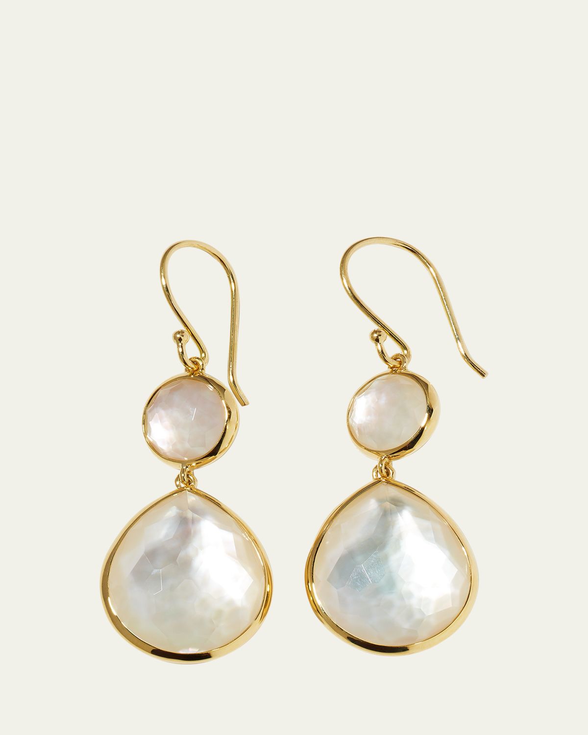 Ippolita Rock Candy Snowman Teardrop Earrings in 18K Gold