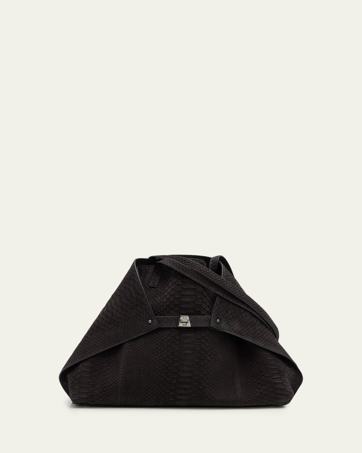 Akris Ai Medium Python Convertible Shoulder Bag