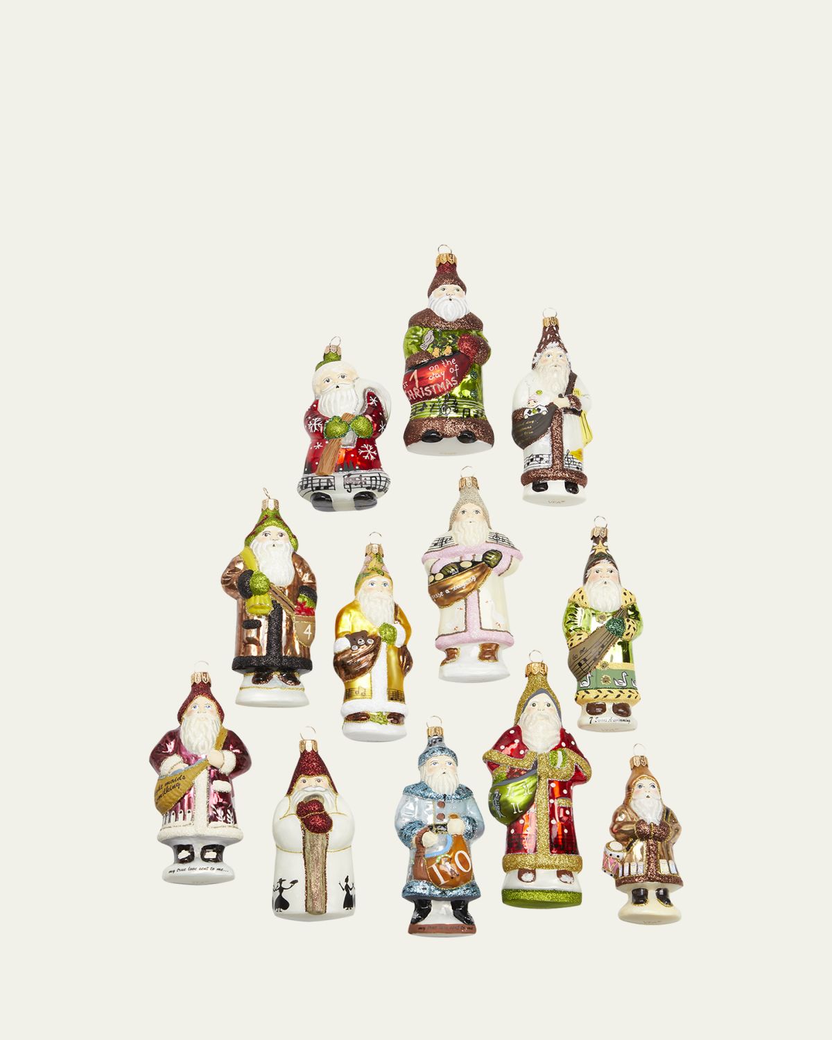 Vaillancourt Folk Art 12 Days of Christmas Ornament Box Set, Set of 12