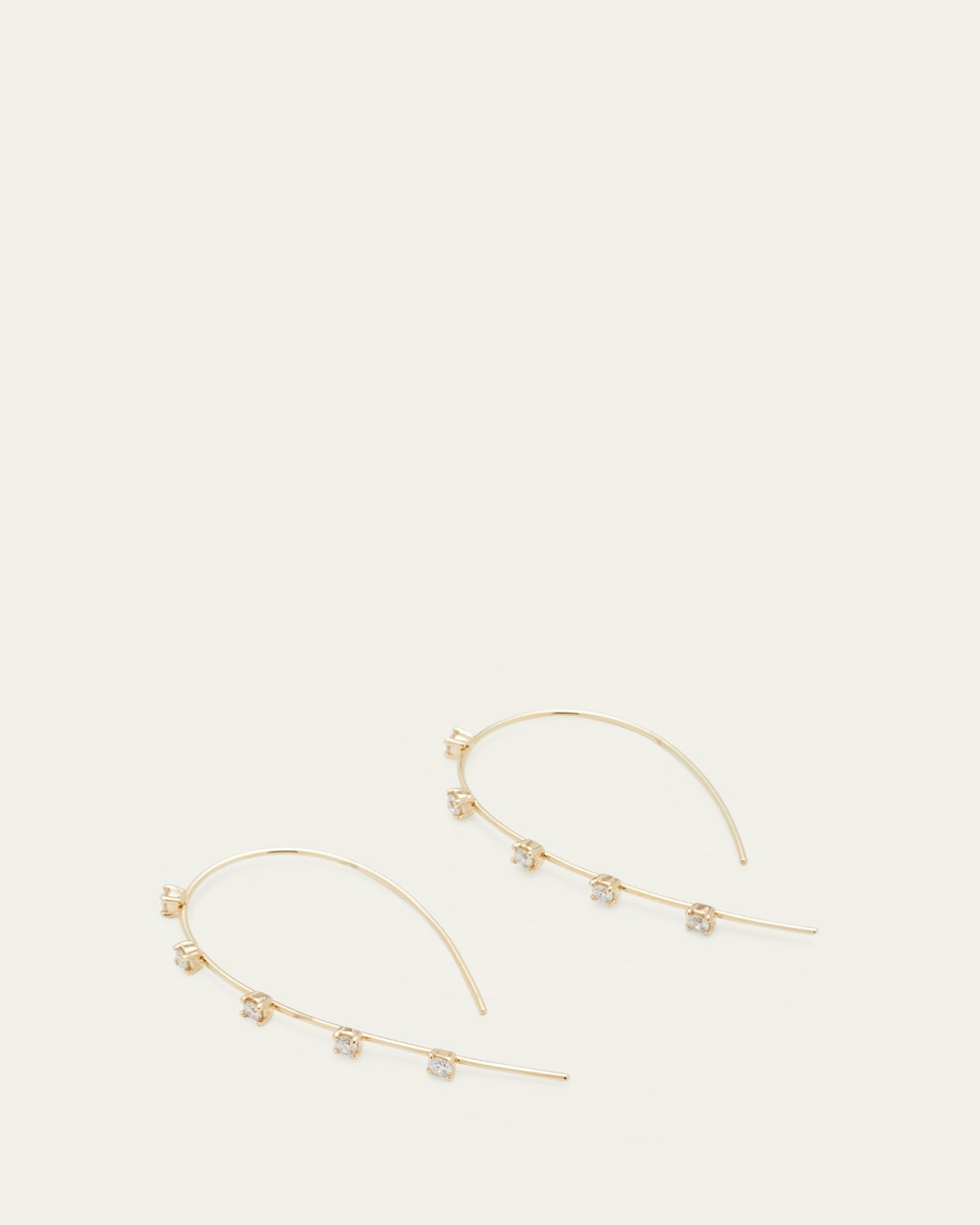 Lana 14K Gold Small Multi Solo Hooked on Hoop Earrings | Thumbnail 3