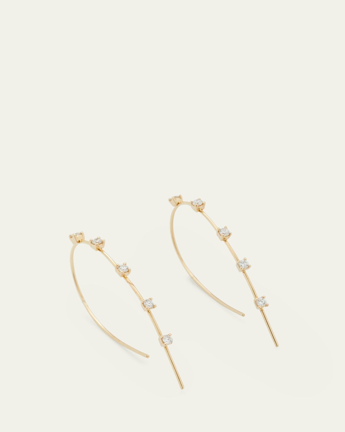 Lana 14K Gold Small Multi Solo Hooked on Hoop Earrings | Thumbnail 4