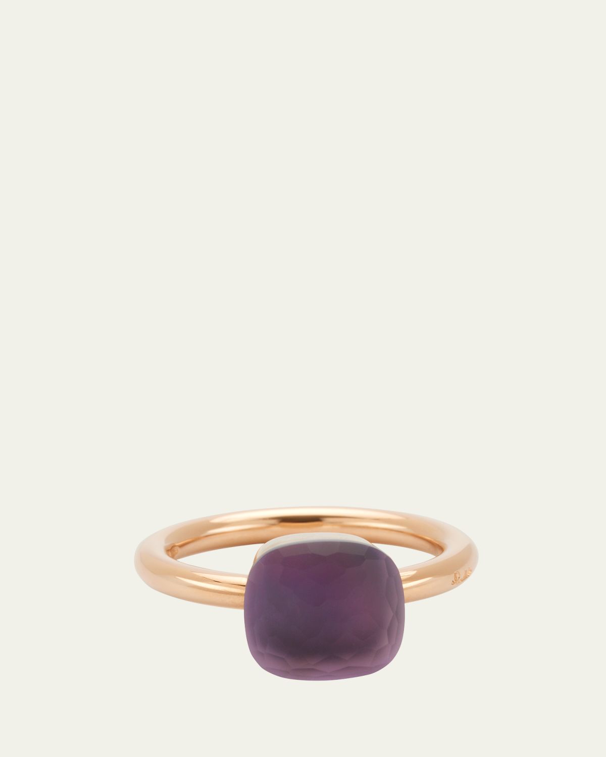 Pomellato Nudo Gele Classic 18k Gold Amethyst Ring