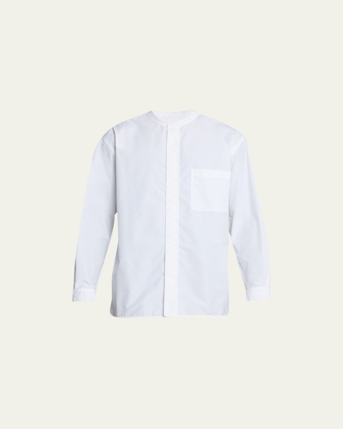3.1 Phillip Lim Men's Band-Collar Relaxed Sport Shirt
