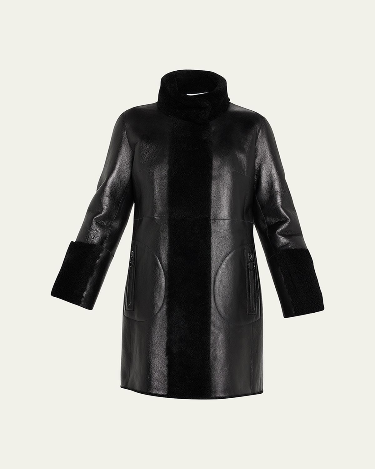 Akris punto Reversible Lamb Shearling Coat