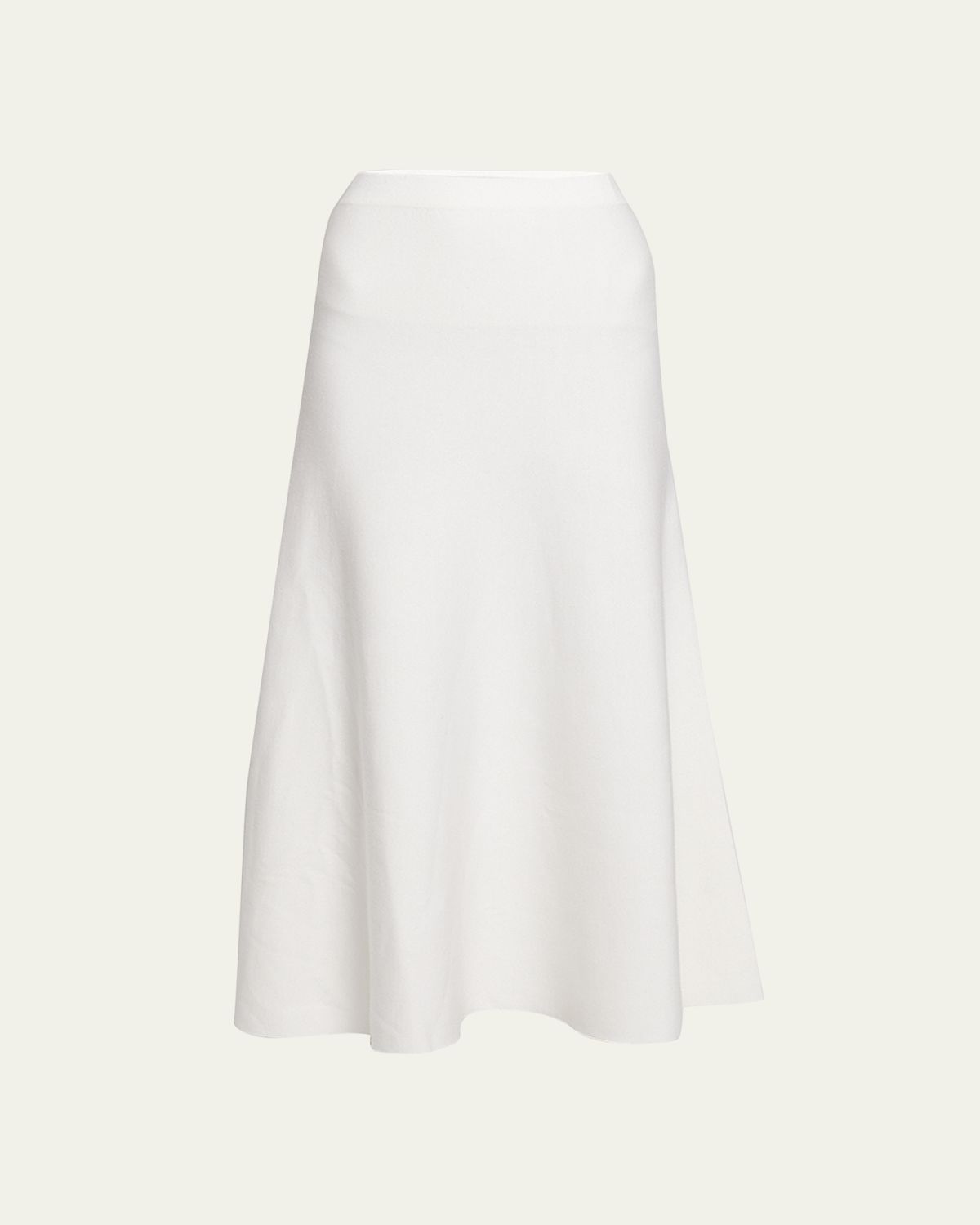 Gabriela Hearst Freddie Midi Wool-Cashmere Skirt