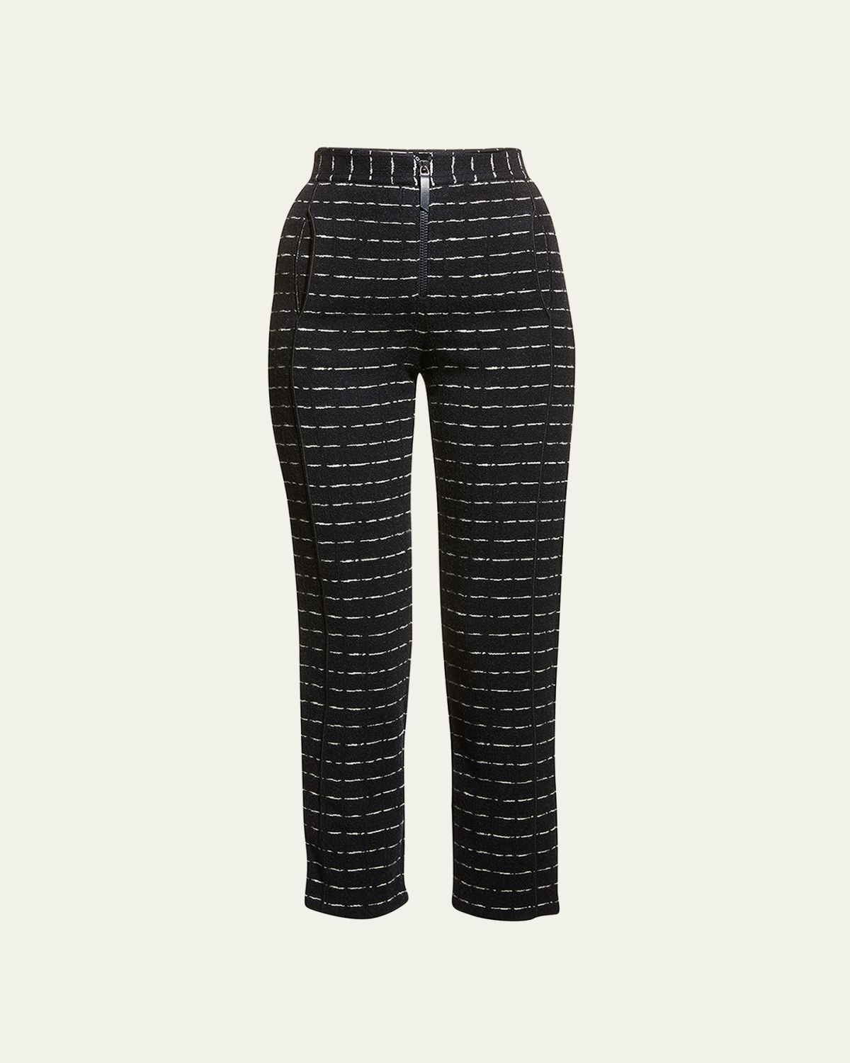 Giorgio Armani Straight-Leg Ankle Jersey Jacquard Pants | Thumbnail 6