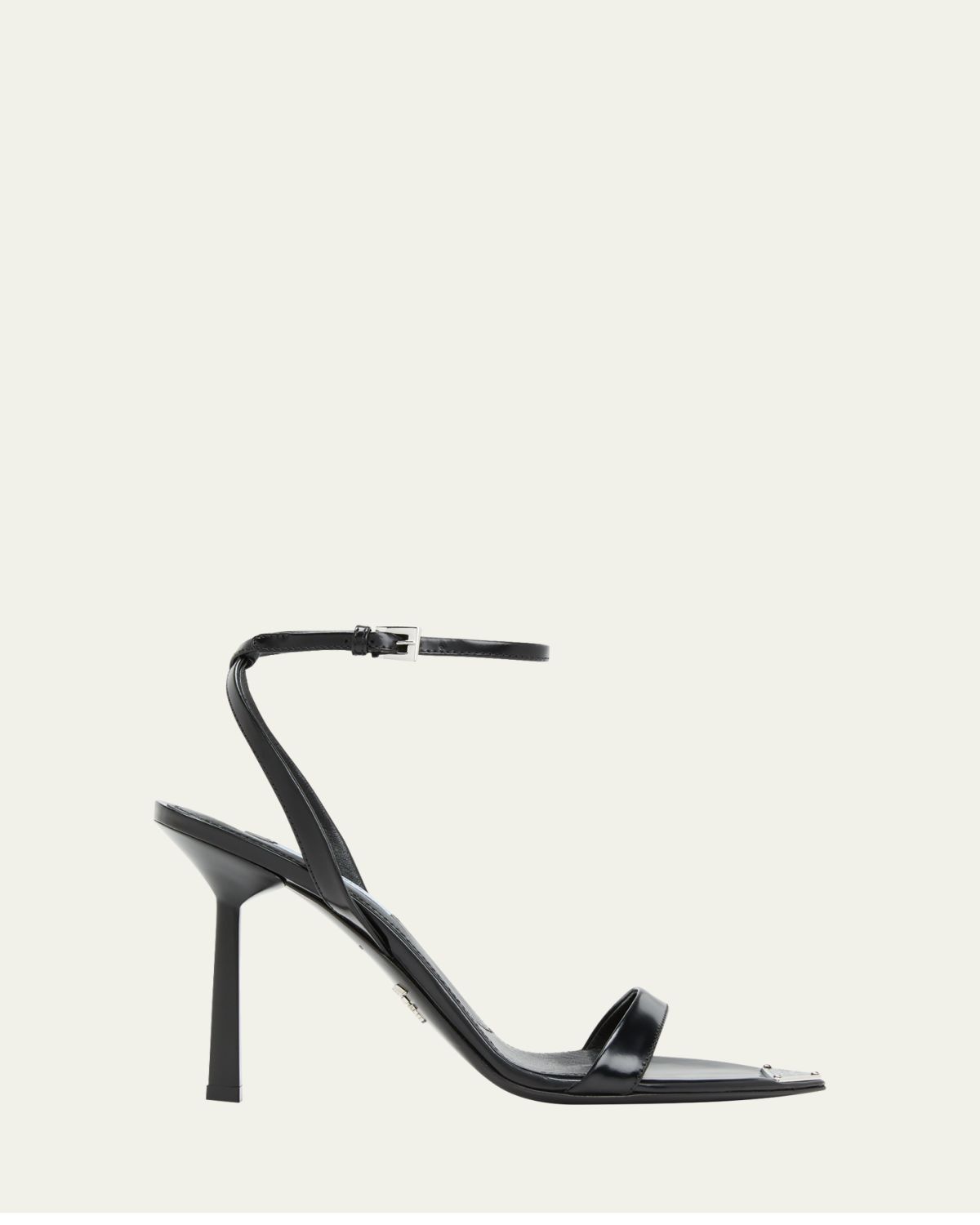 Prada Leather Ankle-Strap Sandals