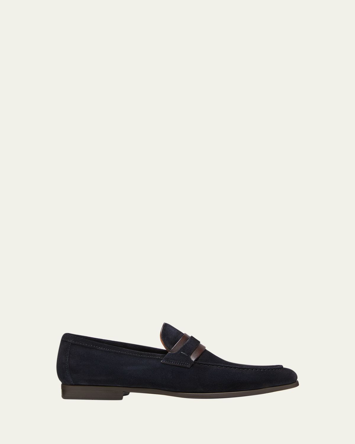 Magnanni Men's Daniel Suede Penny Loafers