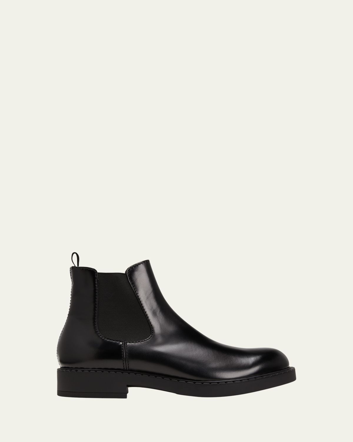 Prada Men's Leather Chelsea Boots