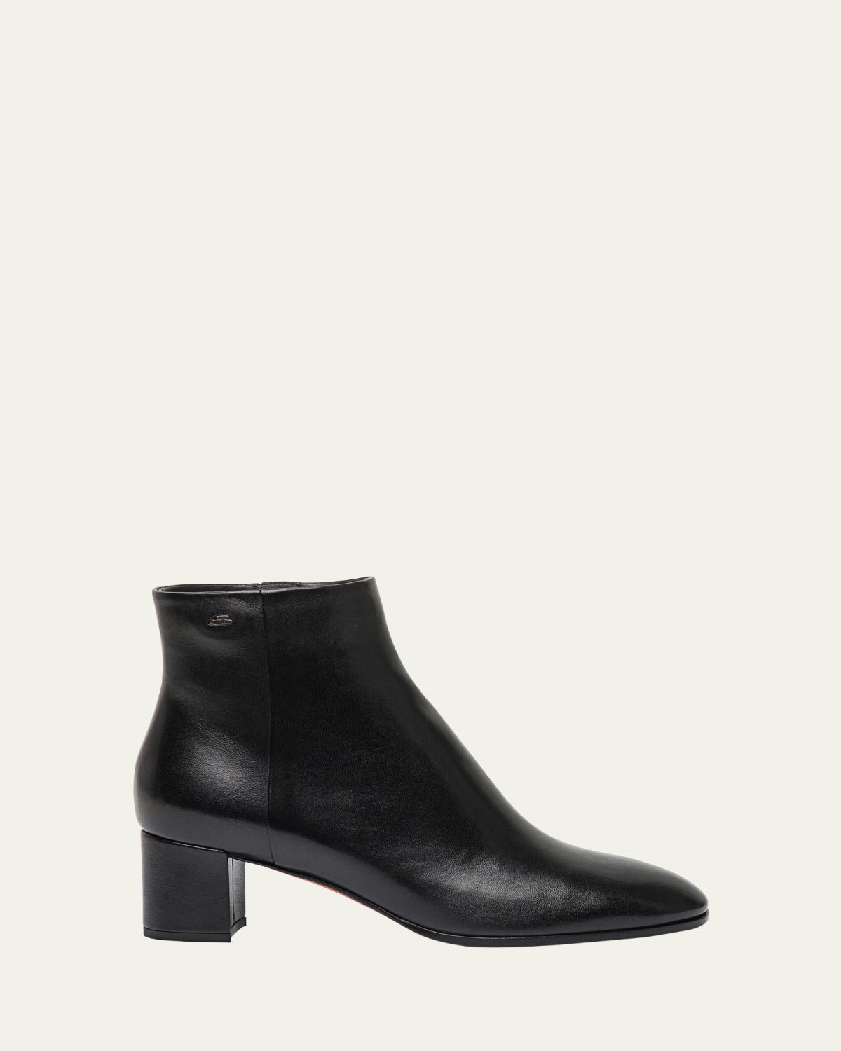 Santoni Halfrida Napa Zip Ankle Booties | Thumbnail 6