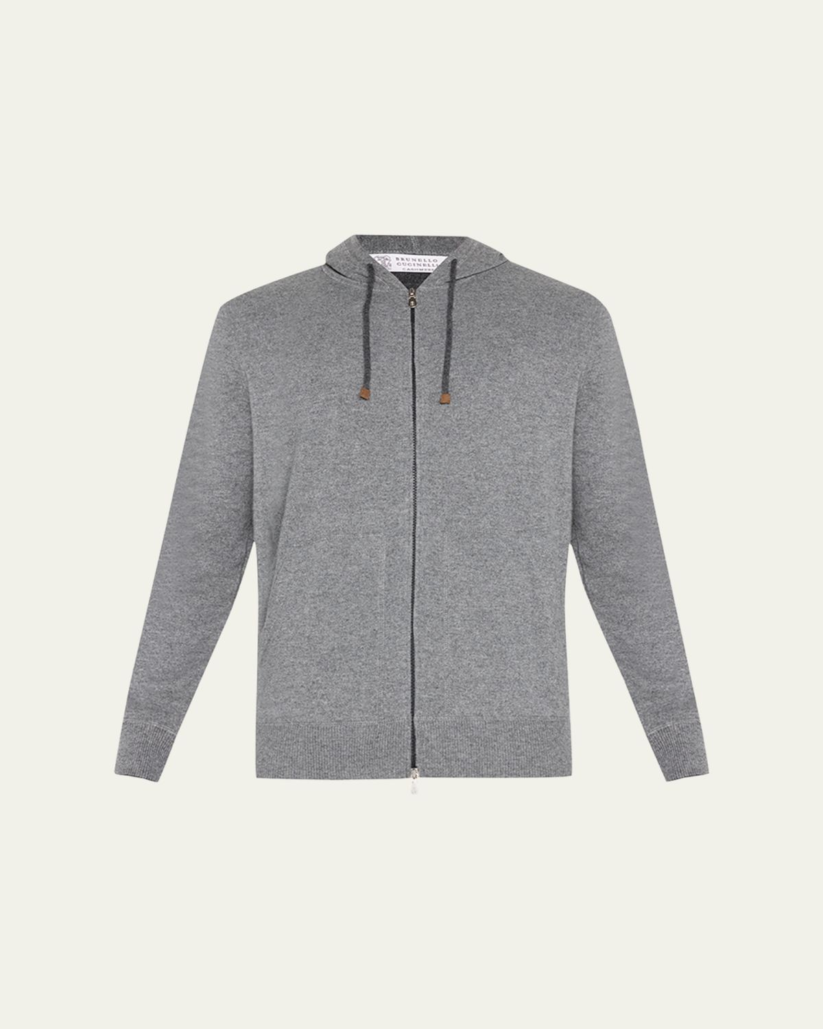 Brunello Cucinelli Men's Cashmere Full-Zip Hoodie