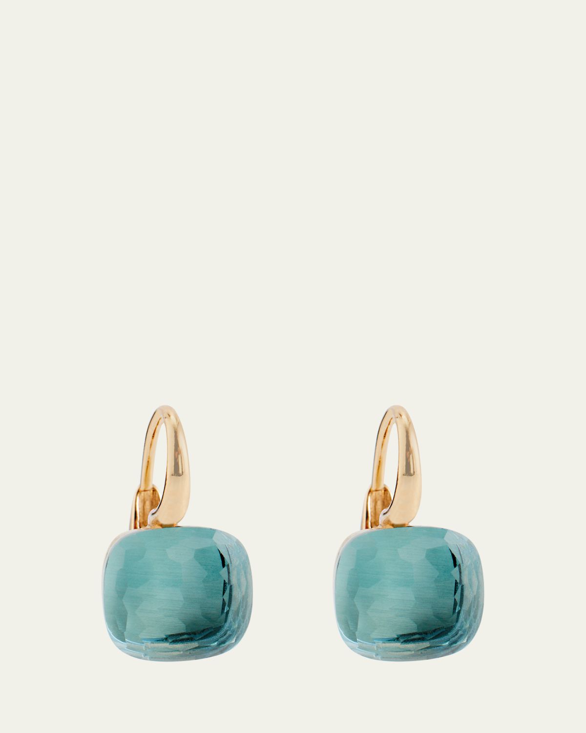 Pomellato Nudo 18K Gold Classic Earring with Sky Blue Topaz