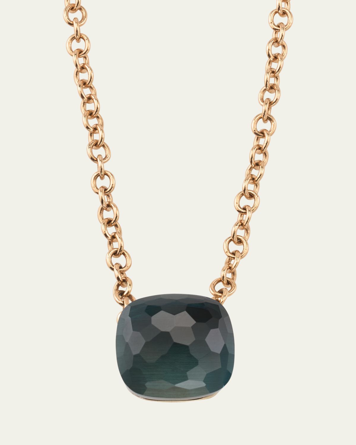 Pomellato 18K Gold Nudo London Blue Topaz Pendant Necklace