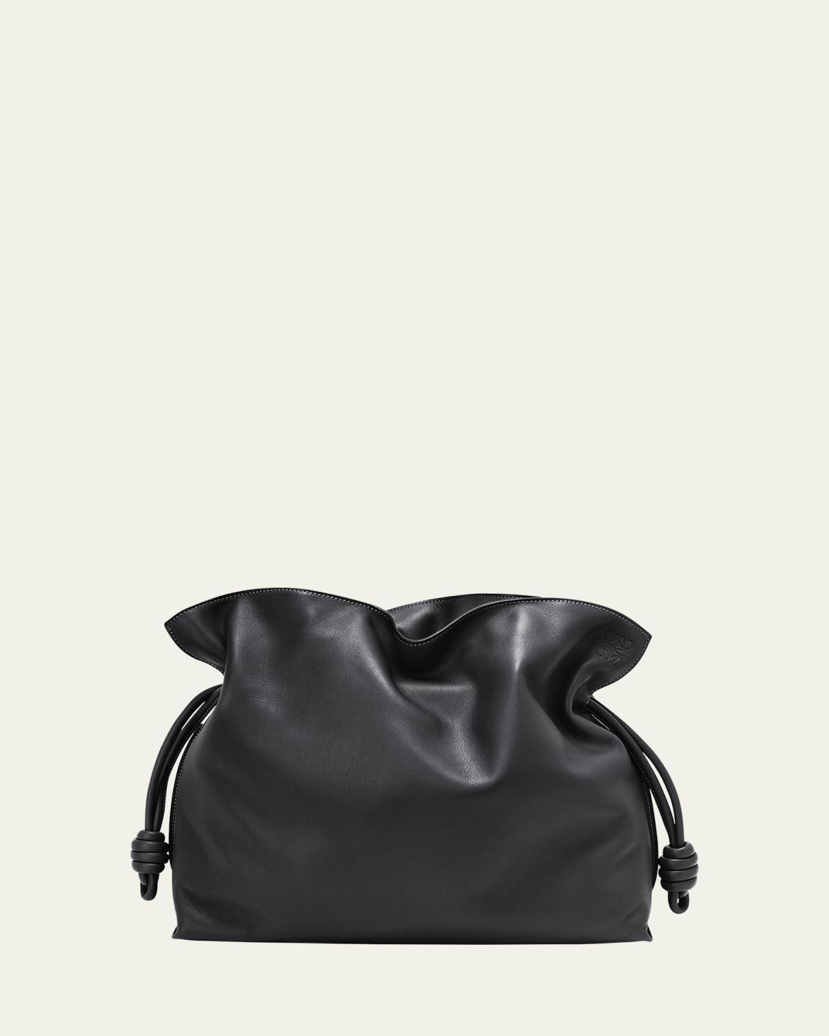 Loewe Flamenco Large Clutch Bag in Napa Leather with Blind Embossed Anagram