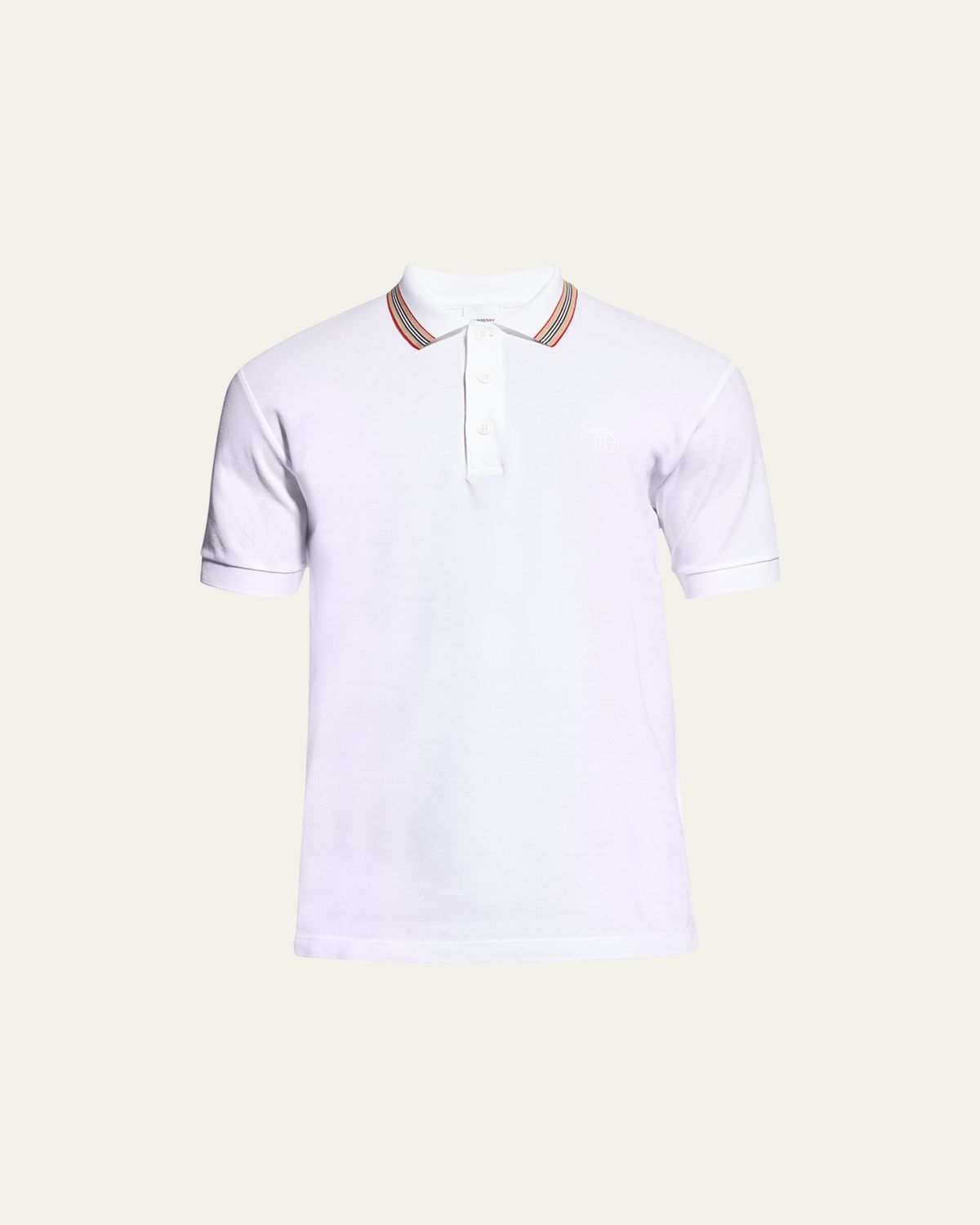 Burberry Men's Pierson Check Trim Polo Shirt | Thumbnail 5 Burberry Men's Pierson Check Trim Polo Shirt | Thumbnail 5