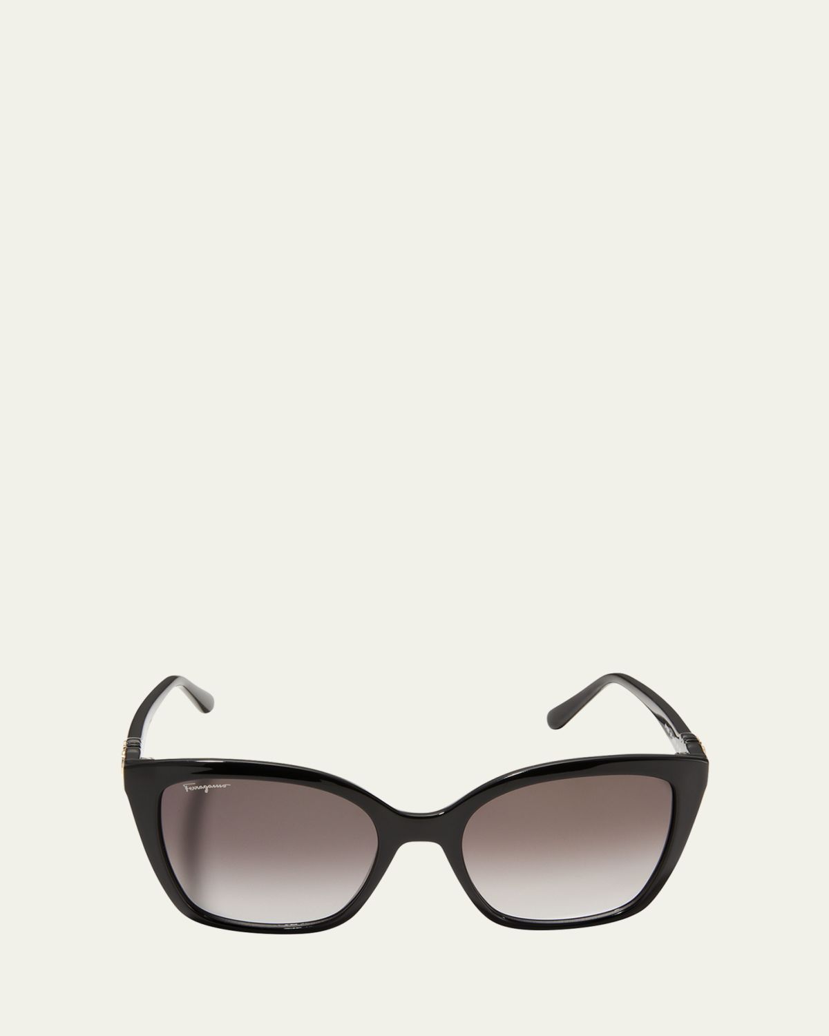 Ferragamo Gancini Square Injection Plastic Sunglasses