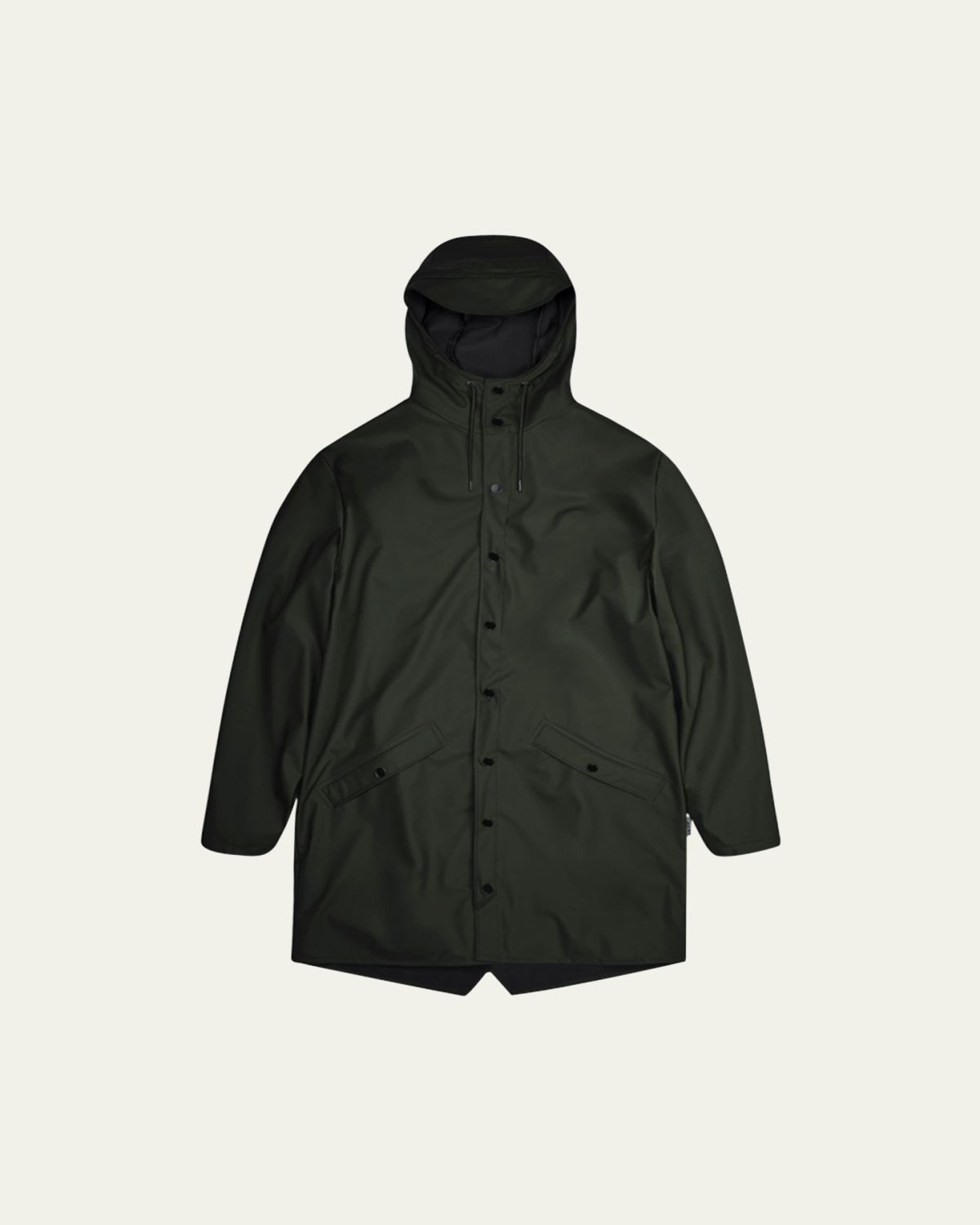 Rains Long Snap-Front Jacket