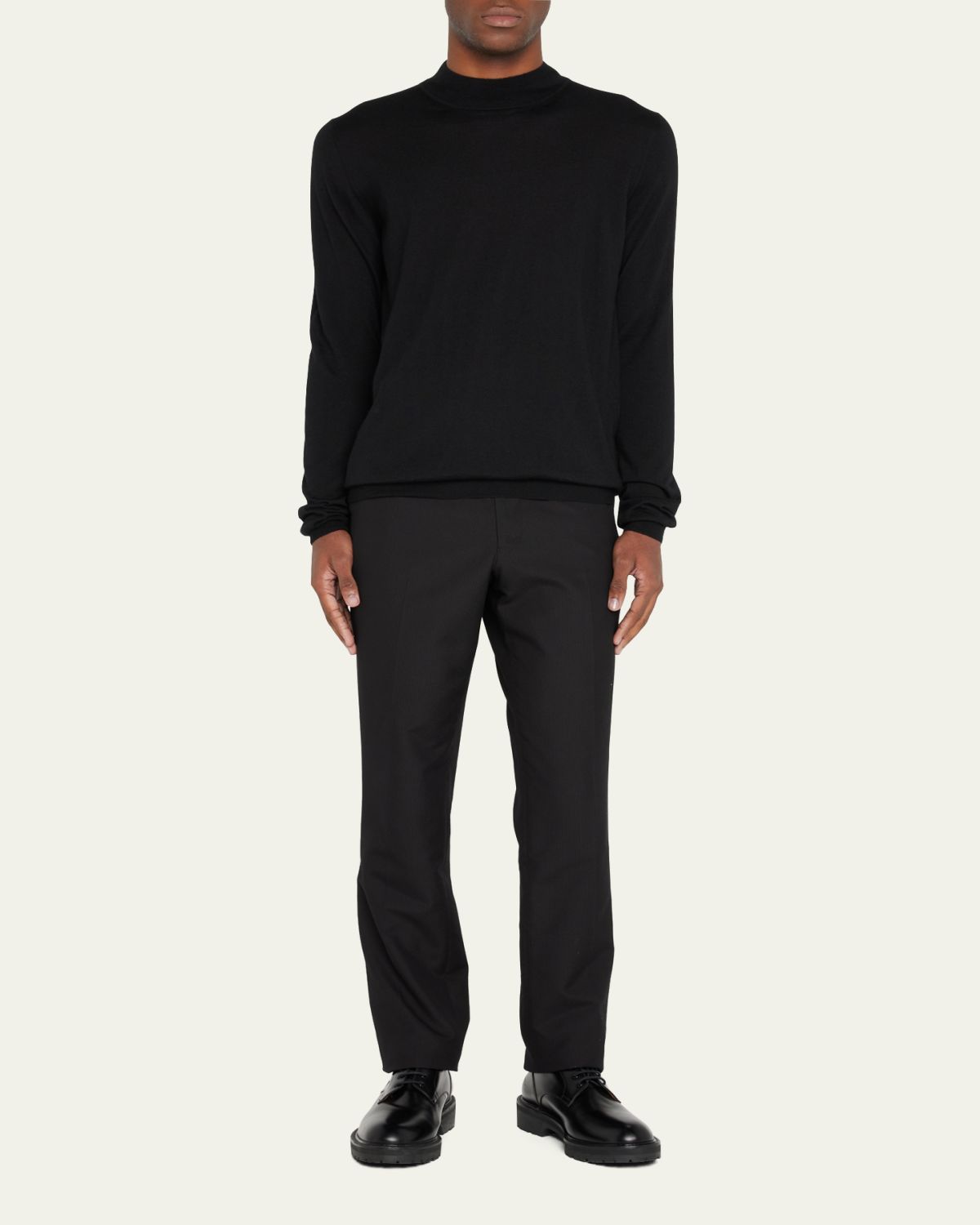 Giorgio Armani Men's Cashmere-Knit Mock Neck Sweater | Thumbnail 6 Giorgio Armani Men's Cashmere-Knit Mock Neck Sweater | Thumbnail 6